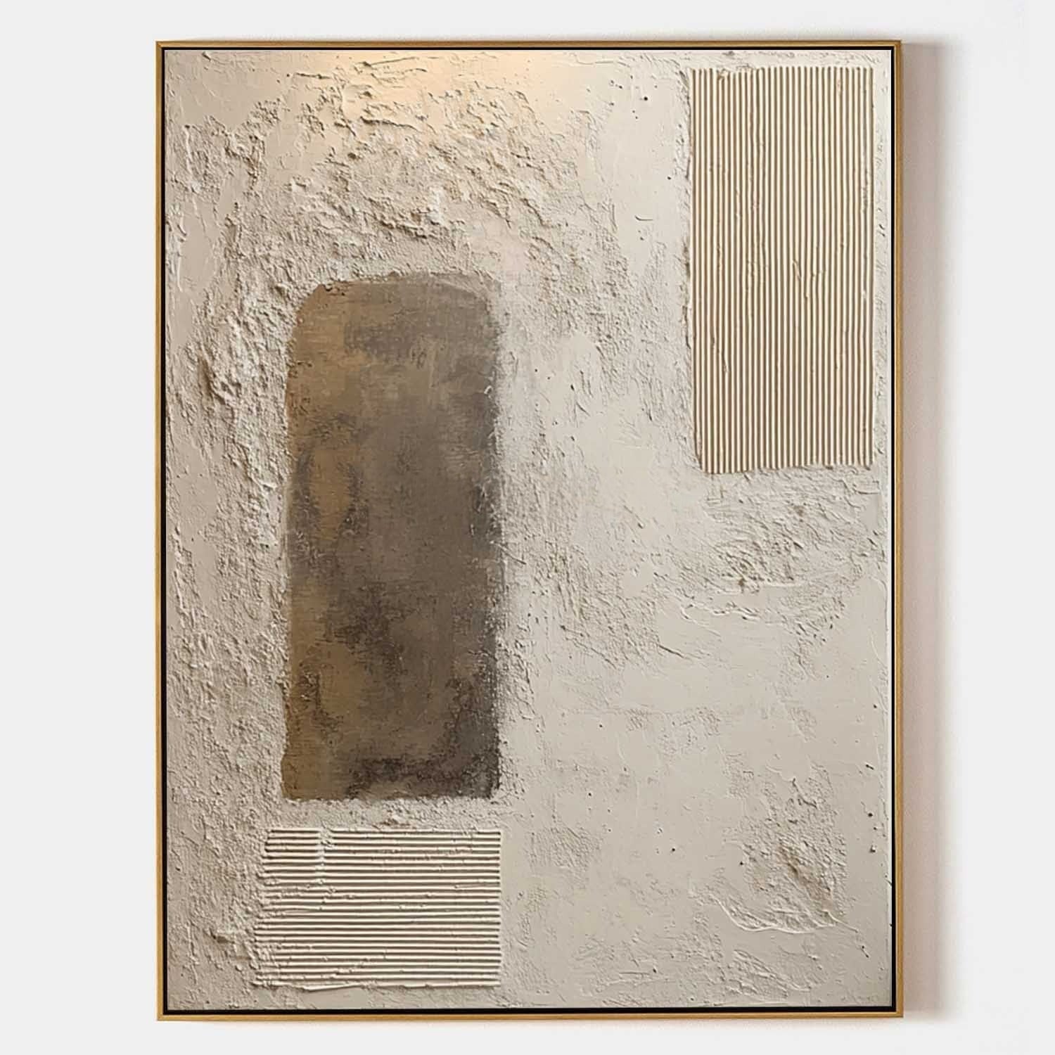 Wabi-Sabi Multi-Texture Abstract Painting