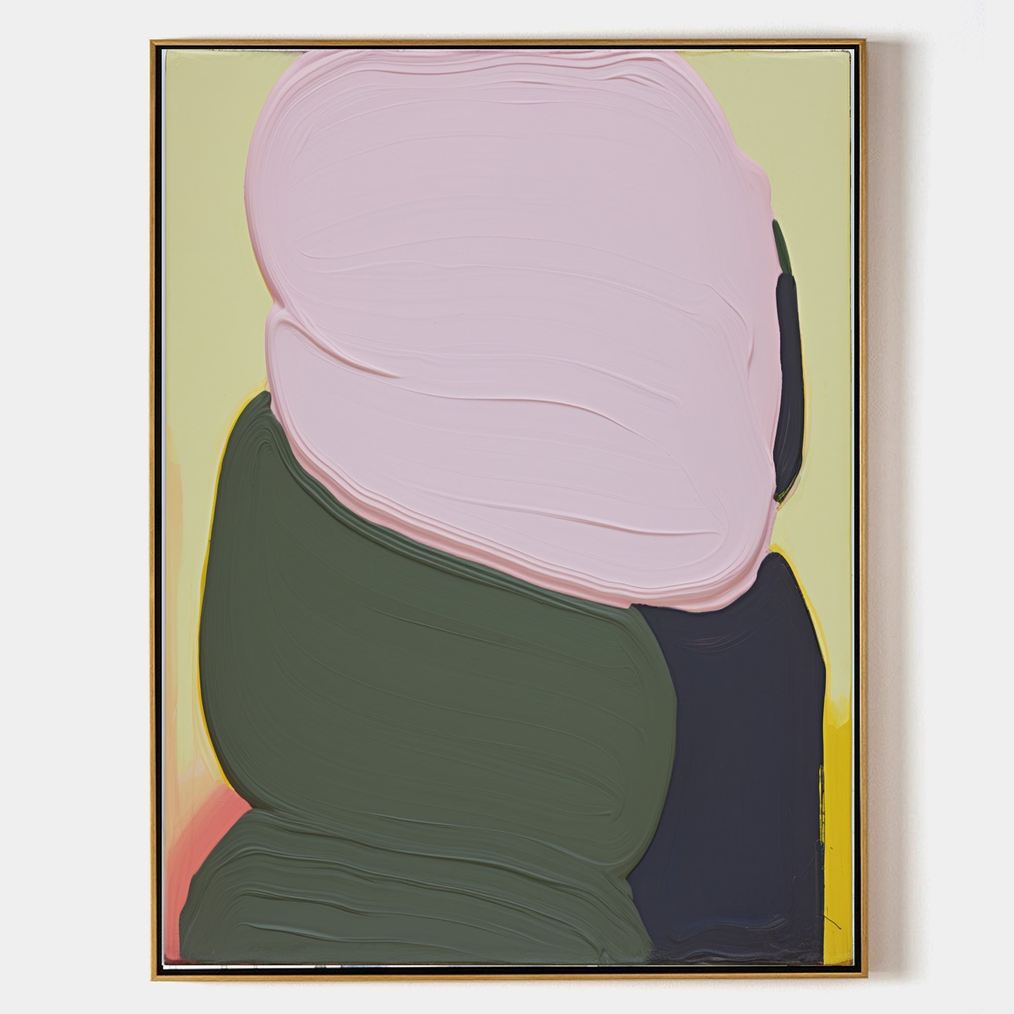 Wall Art Minimalist Composition Overlapping Green Scandinavian