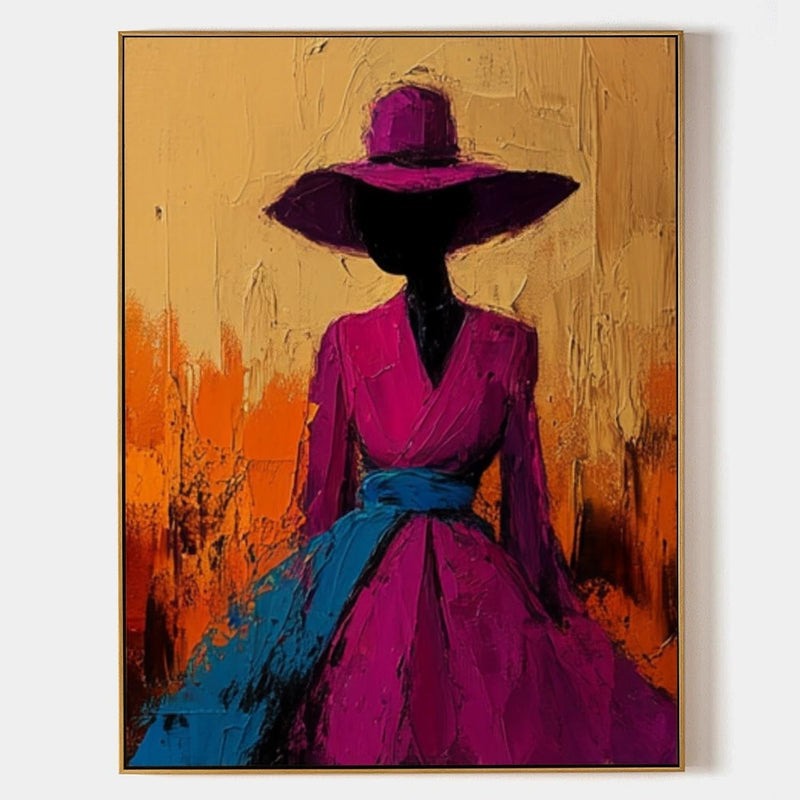 Wall Art Abstract Woman Painting