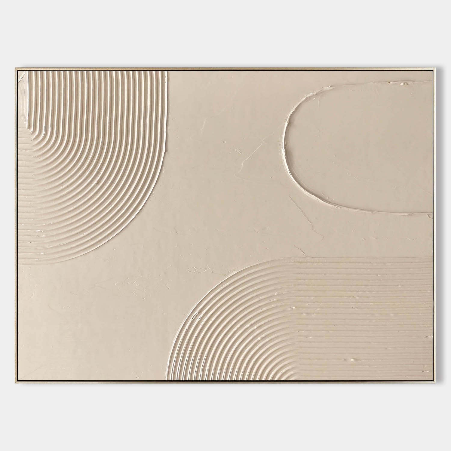 Sculptural Ripple Pattern Modern Painting