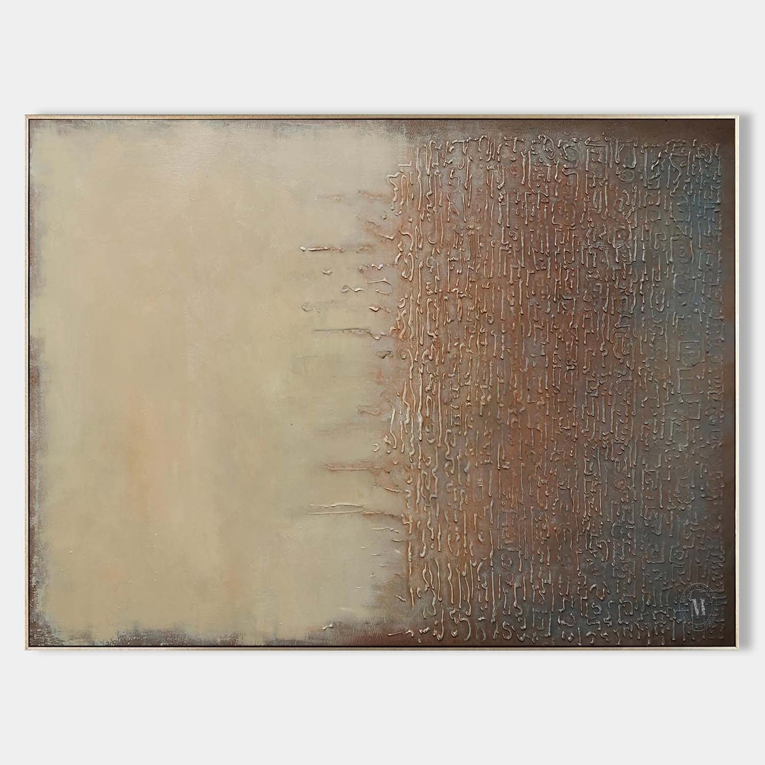 Wall Art Horizontal Texture Painting