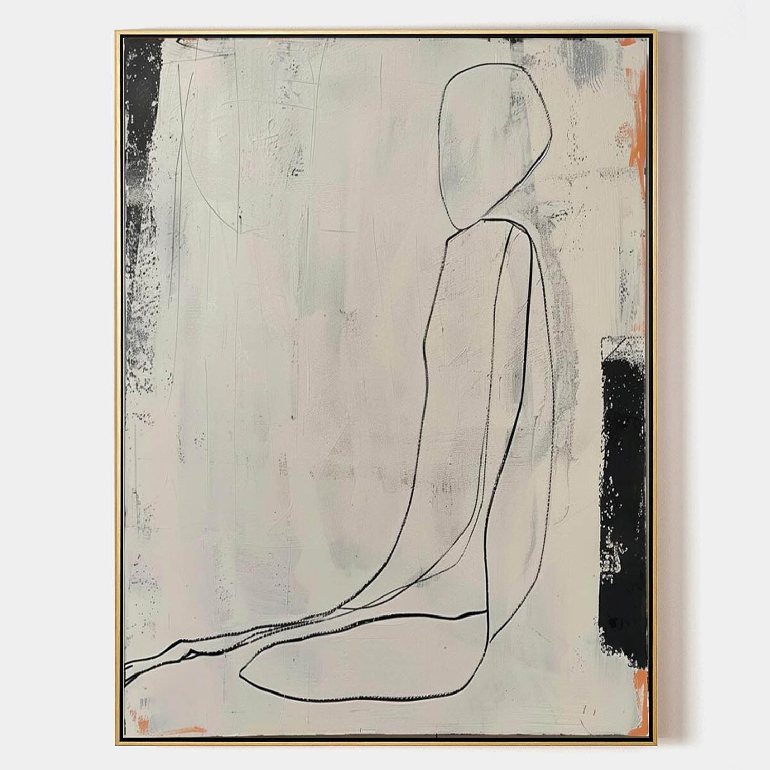 Wall Art Contemporary Minimalist Abstract Figure