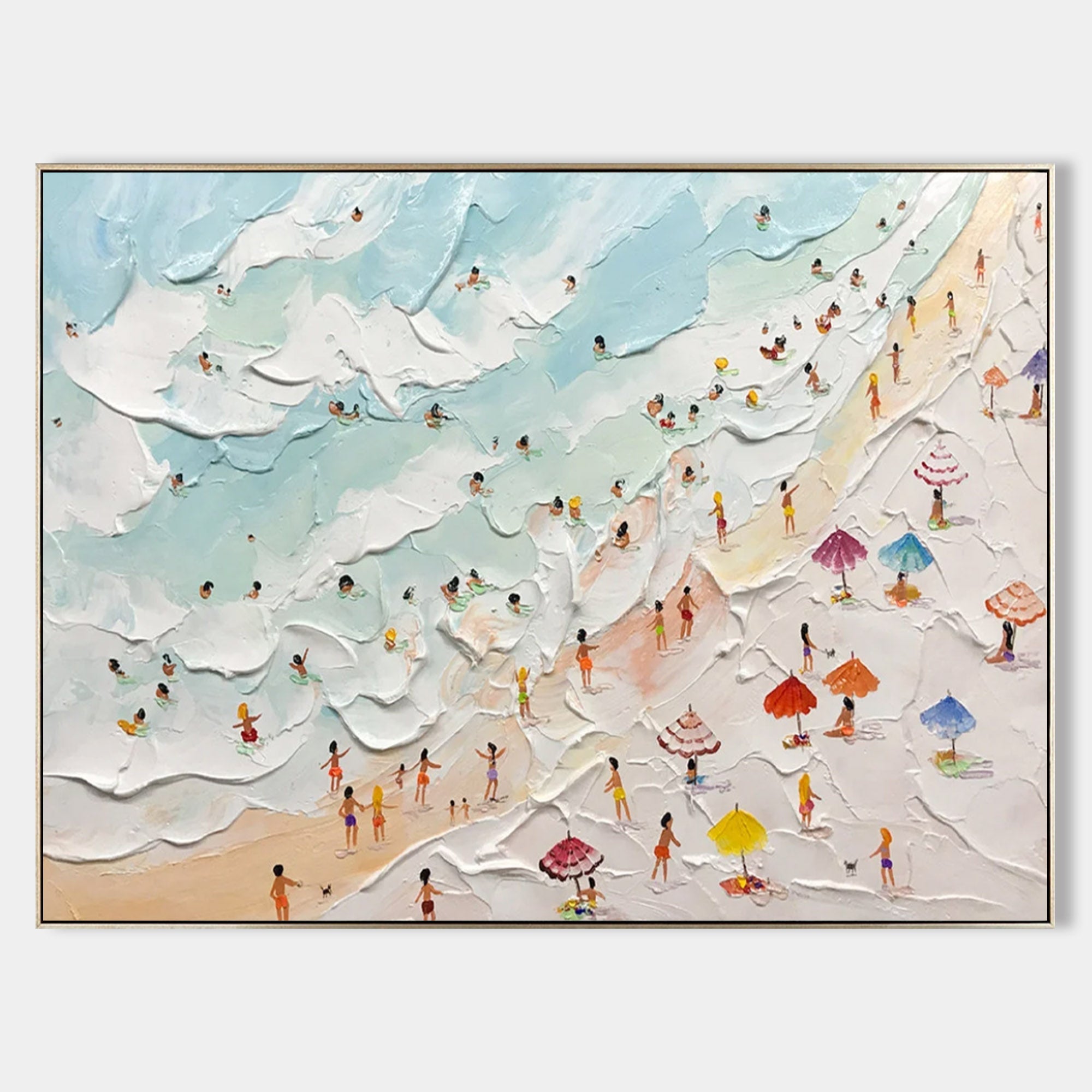 Vacation Plaster Art Texture Wall Art