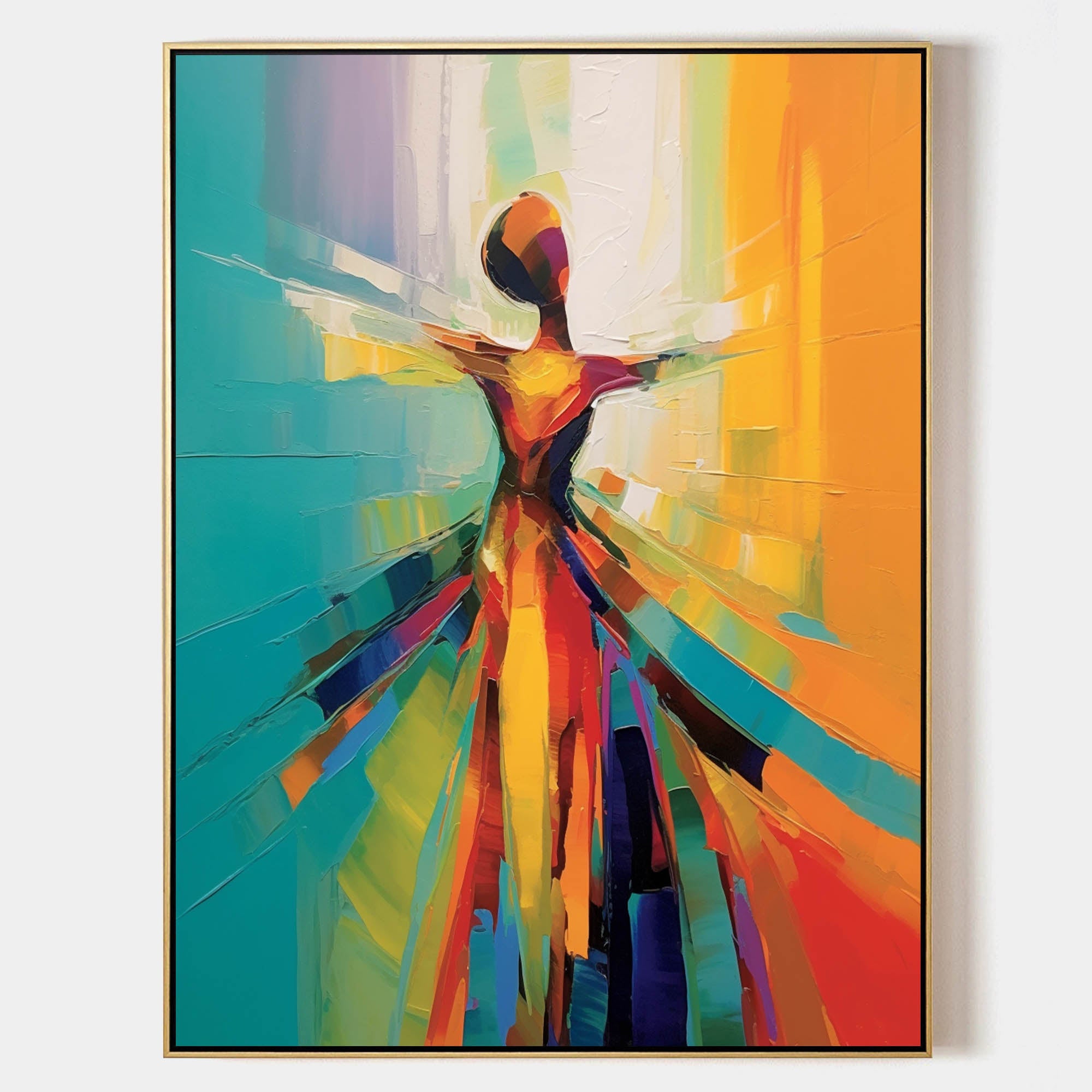 Wall Art Palette Vibrant Abstract Dynamic