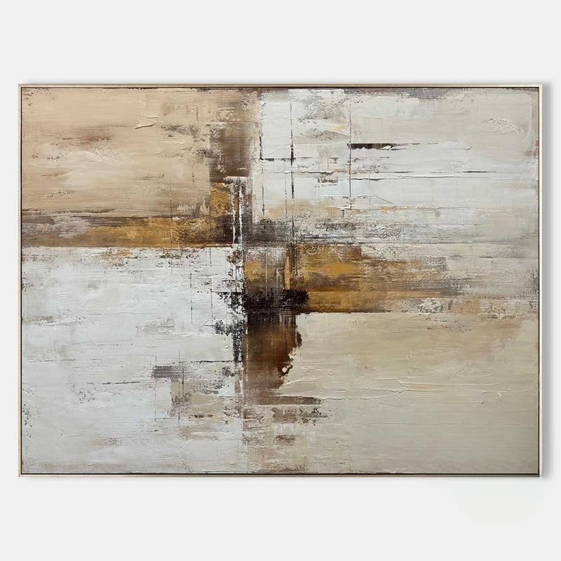 Wall Art Neutral Abstract Layered Soft Gradient