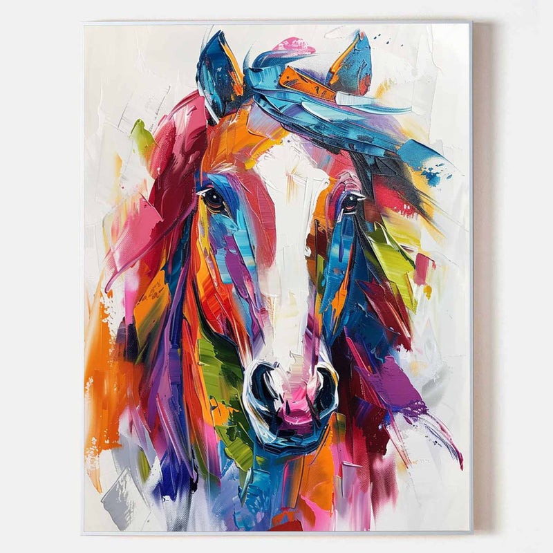 Colorful Horse Painting