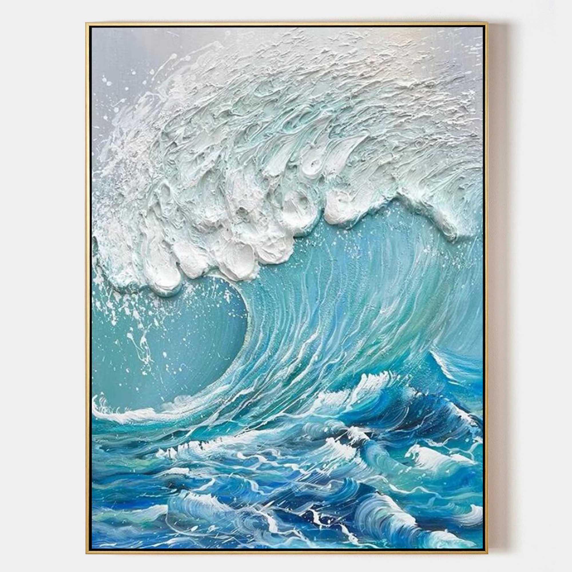 Wall Art Plaster Wave Impressionist Modern