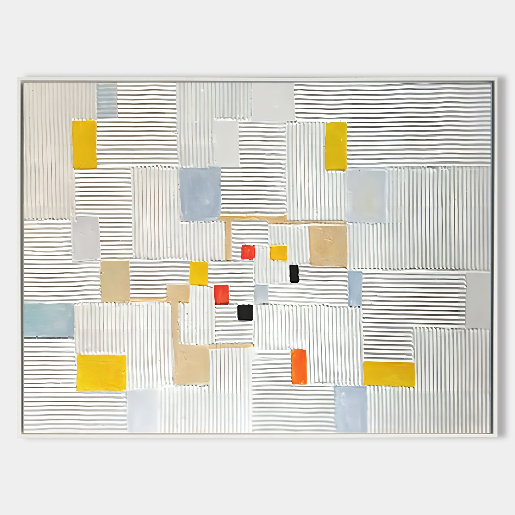 Wall Art Playful Energetic Geometric Stripe