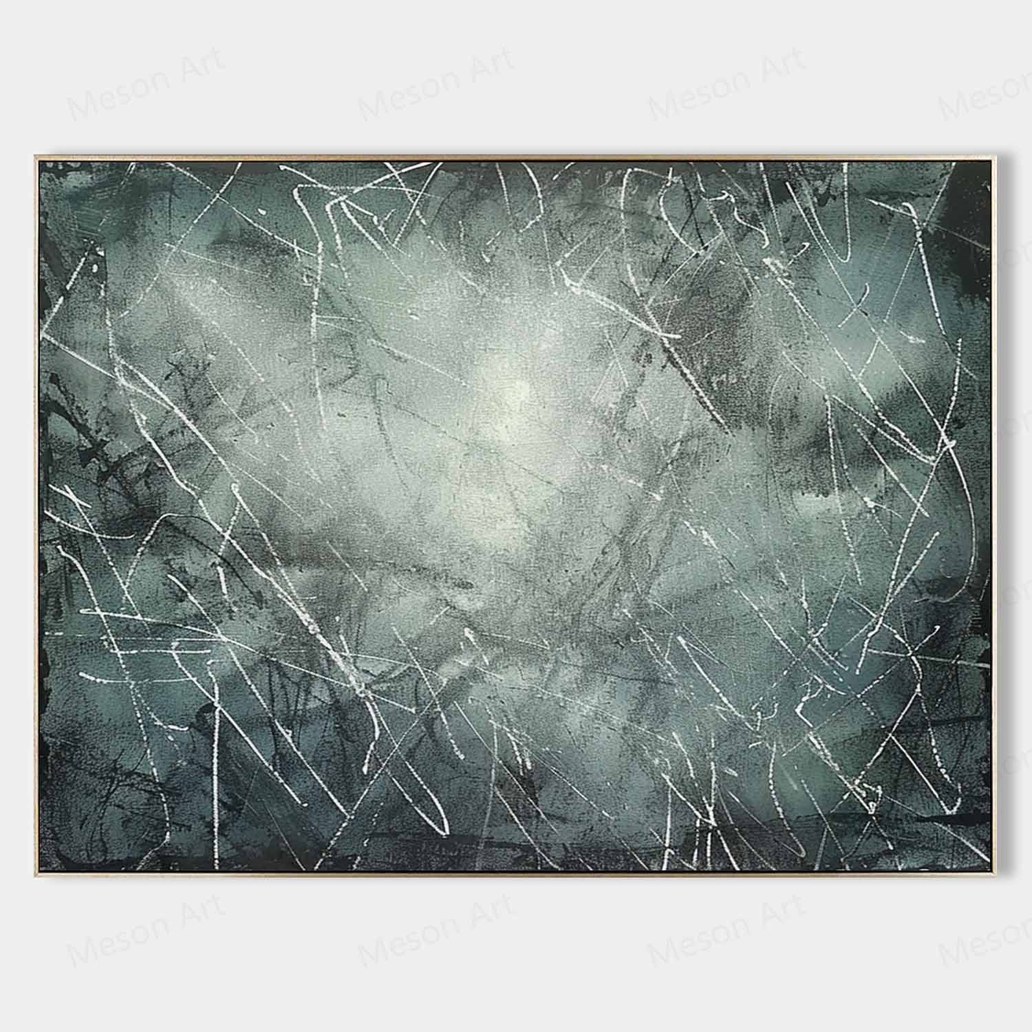 Wall Art Rectangle Abstract Graffiti Textured