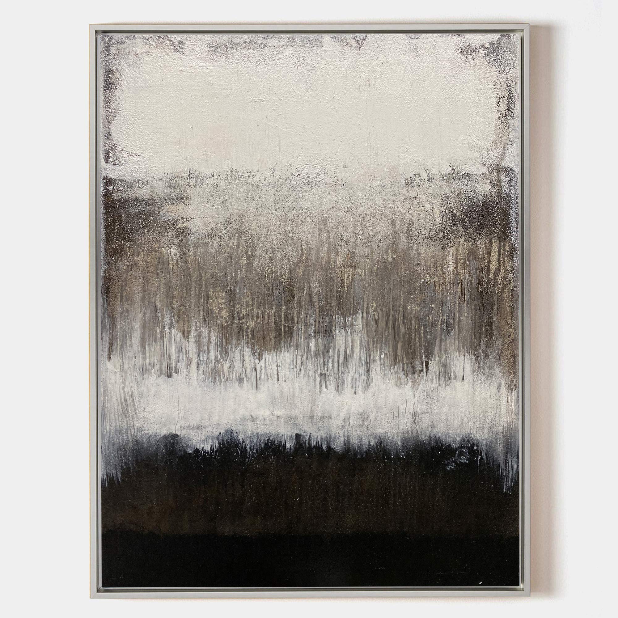 Black White Grey Abstract Painting ABAV119 - Neutralighting