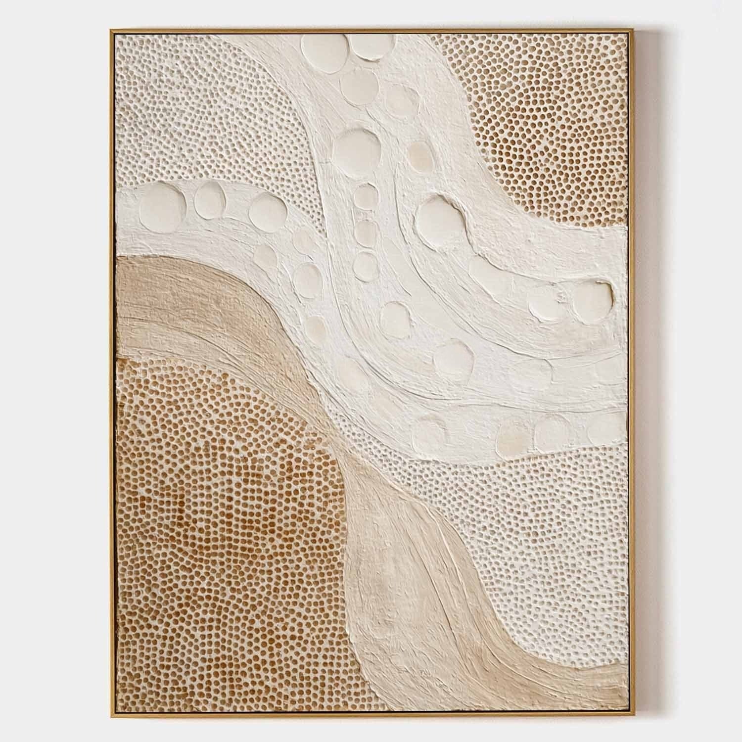 Wall Art Organic Flow Texture Bohemian Painting