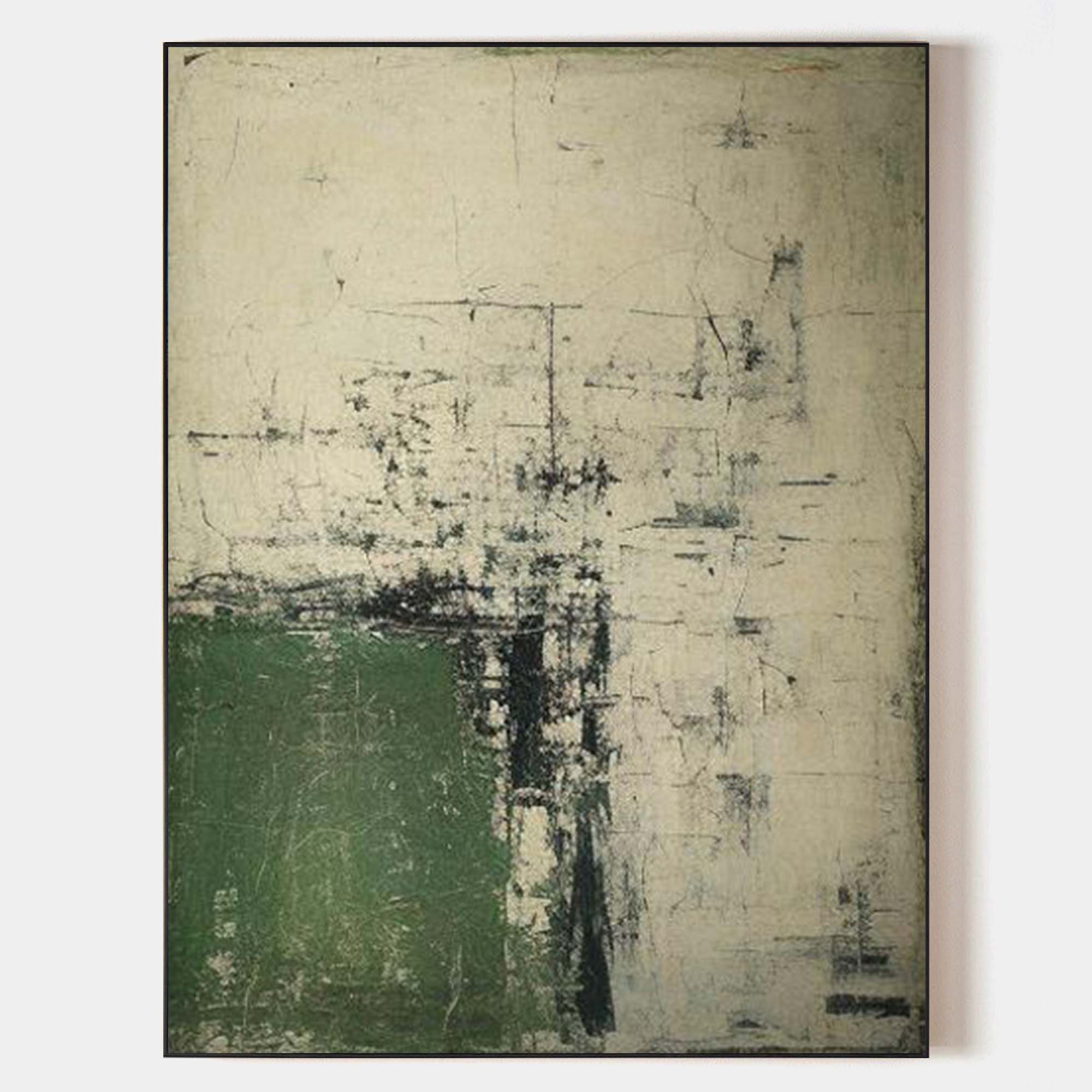 Modern Green Minimalist Painting