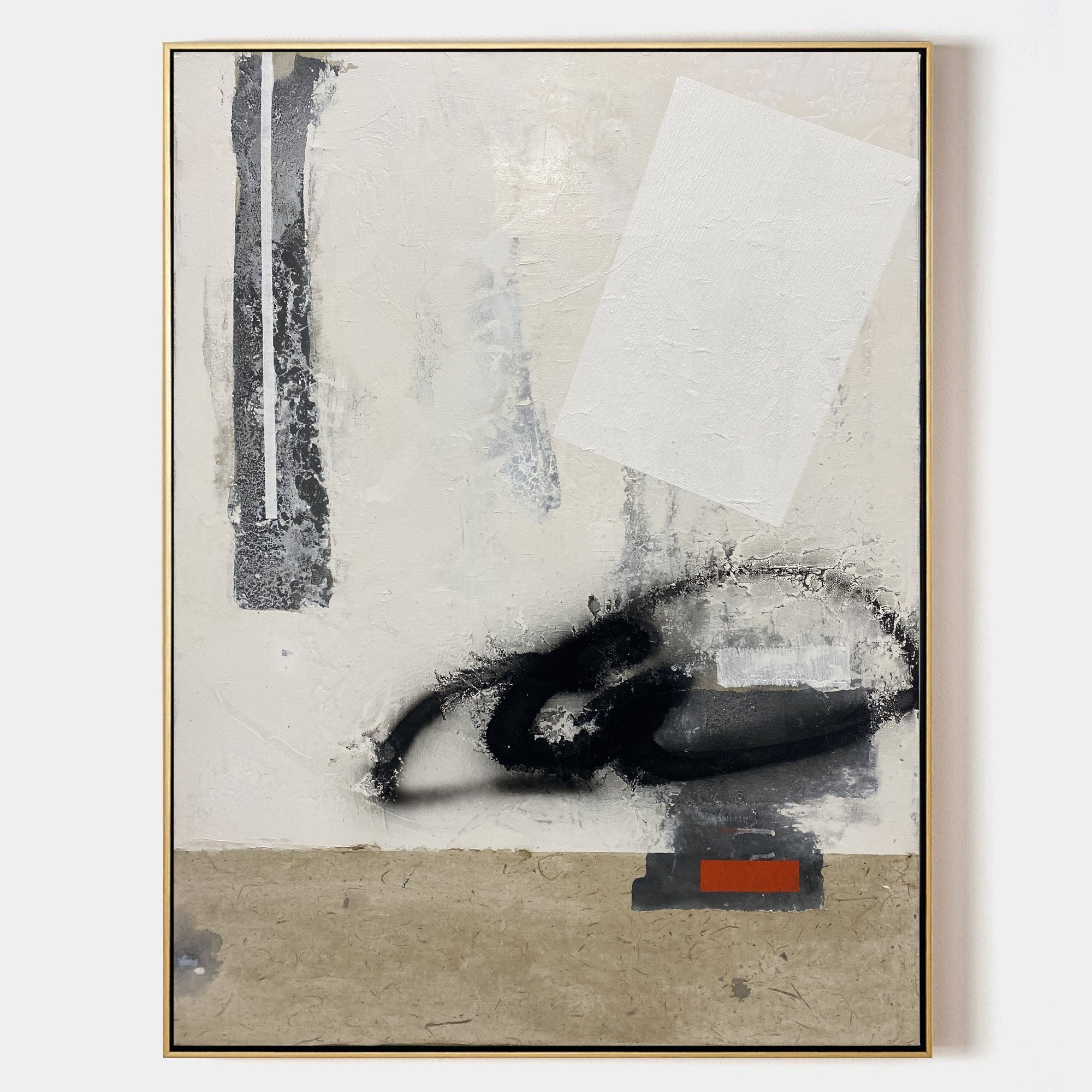 Brown Abstract Painting ABAV173 - Neutralighting