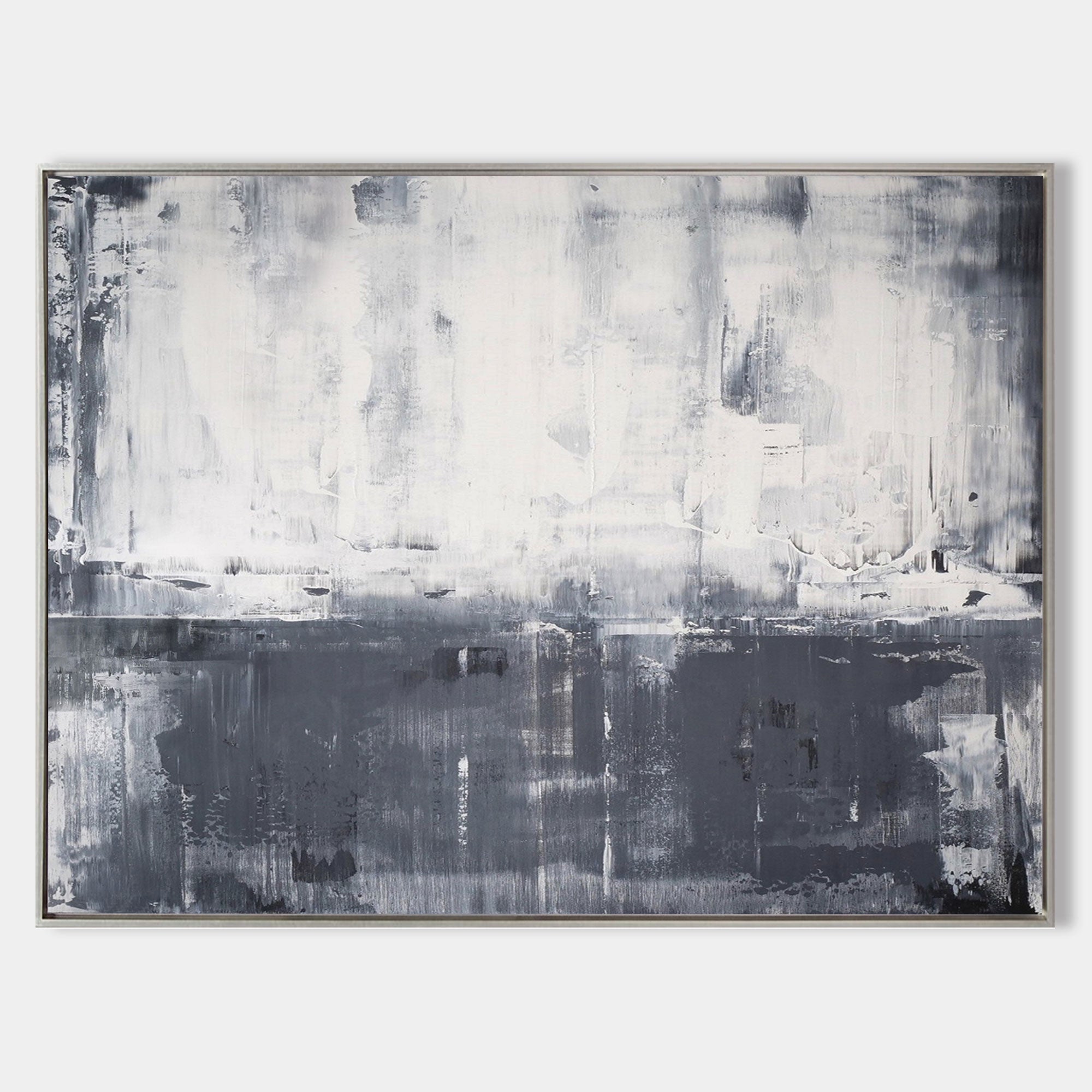 Grey And White Abstract Art ABAH15 - Neutralighting