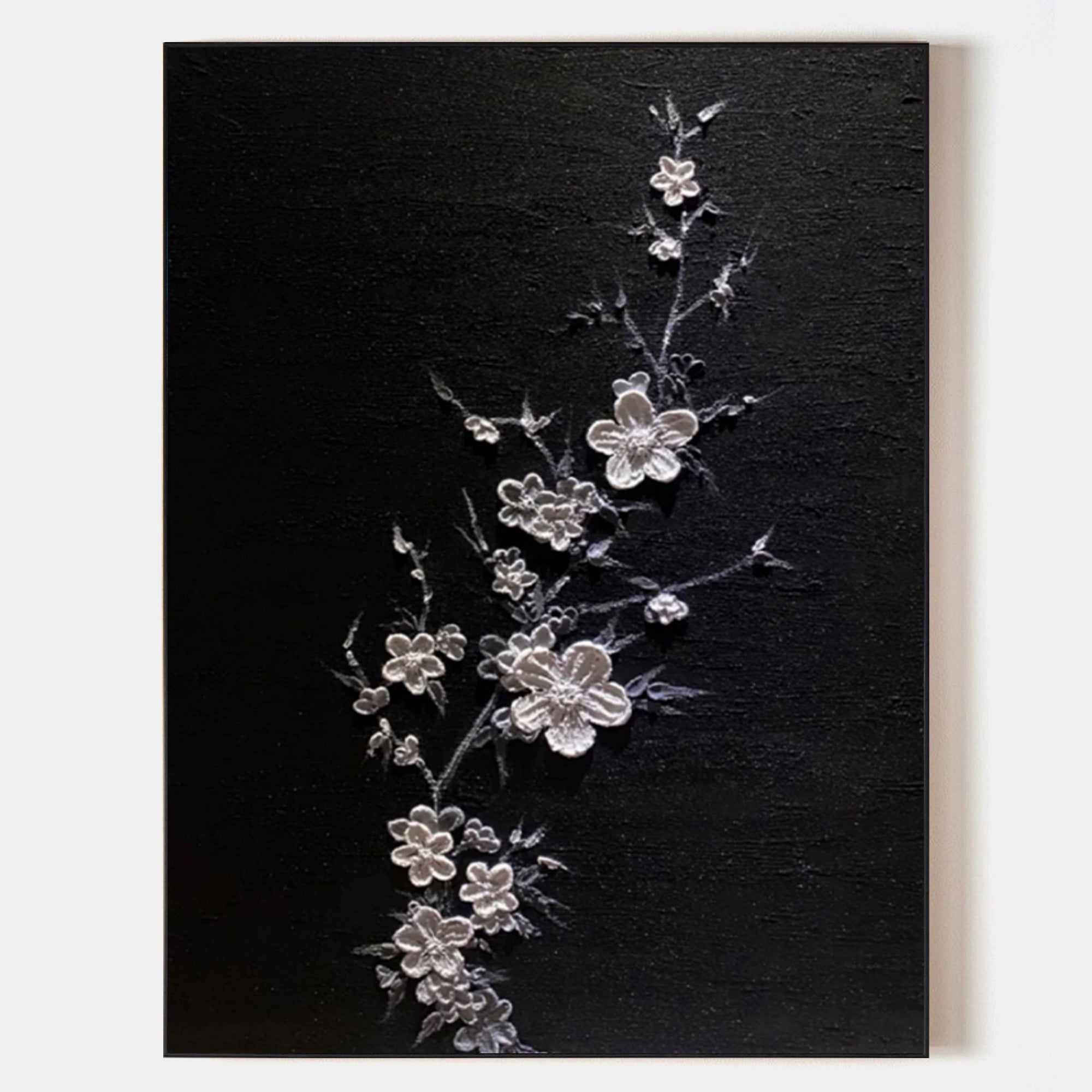 Wall Art Sculpted Flower Calm Serene Modern