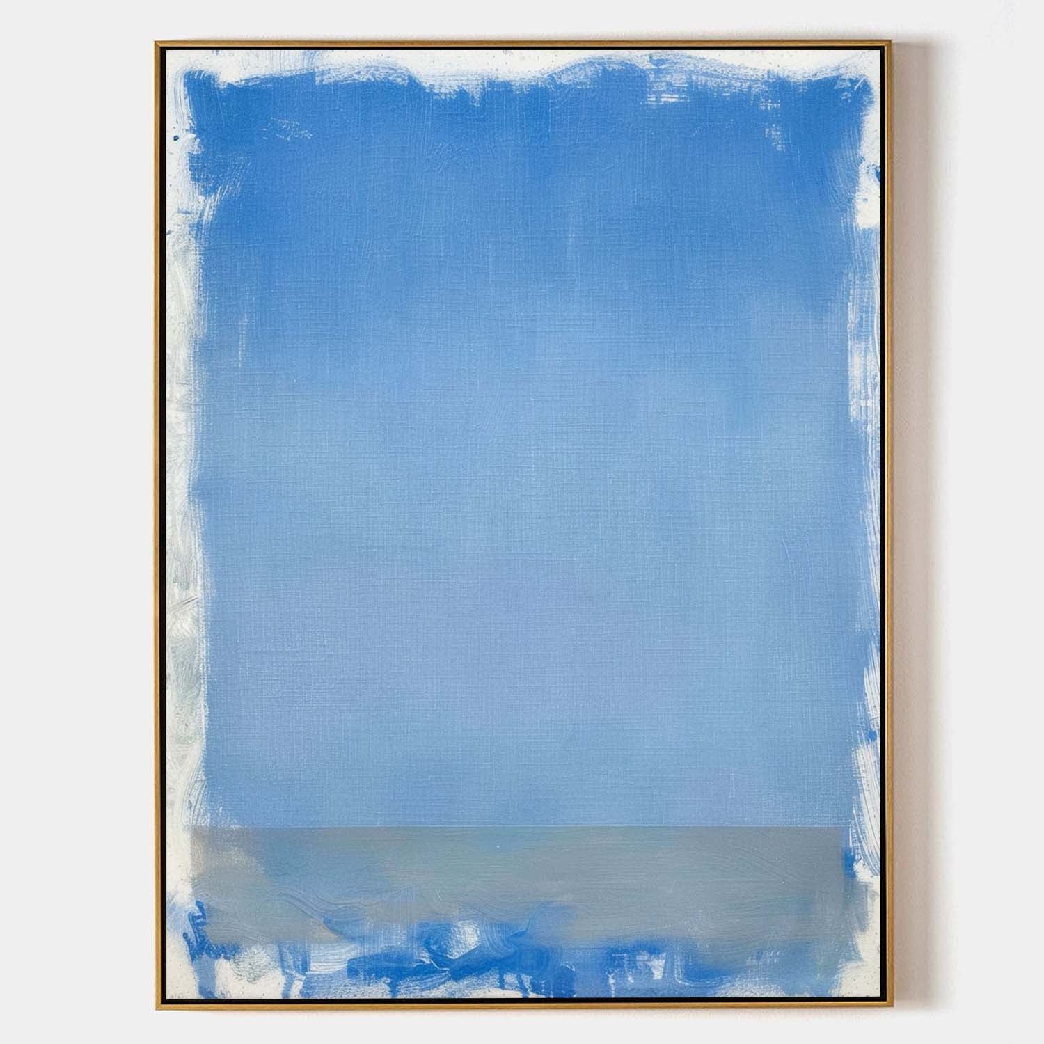 Wall Art Modern Blue Gradient Seascape Abstract Canvas