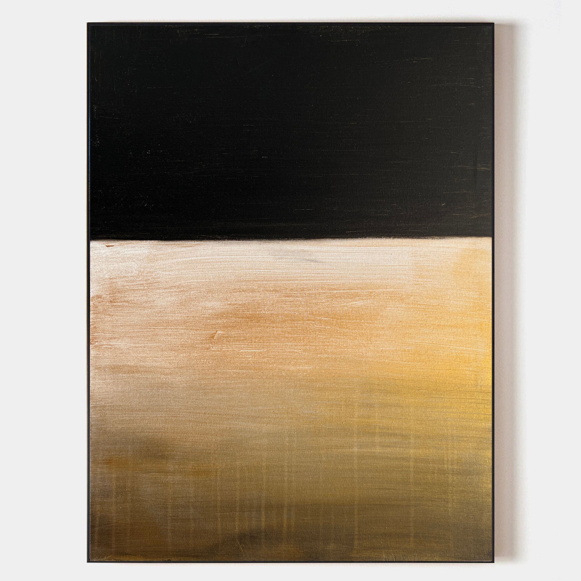 Gradient Warm Tone Abstract Minimal Linen Canvas Wall Hanging