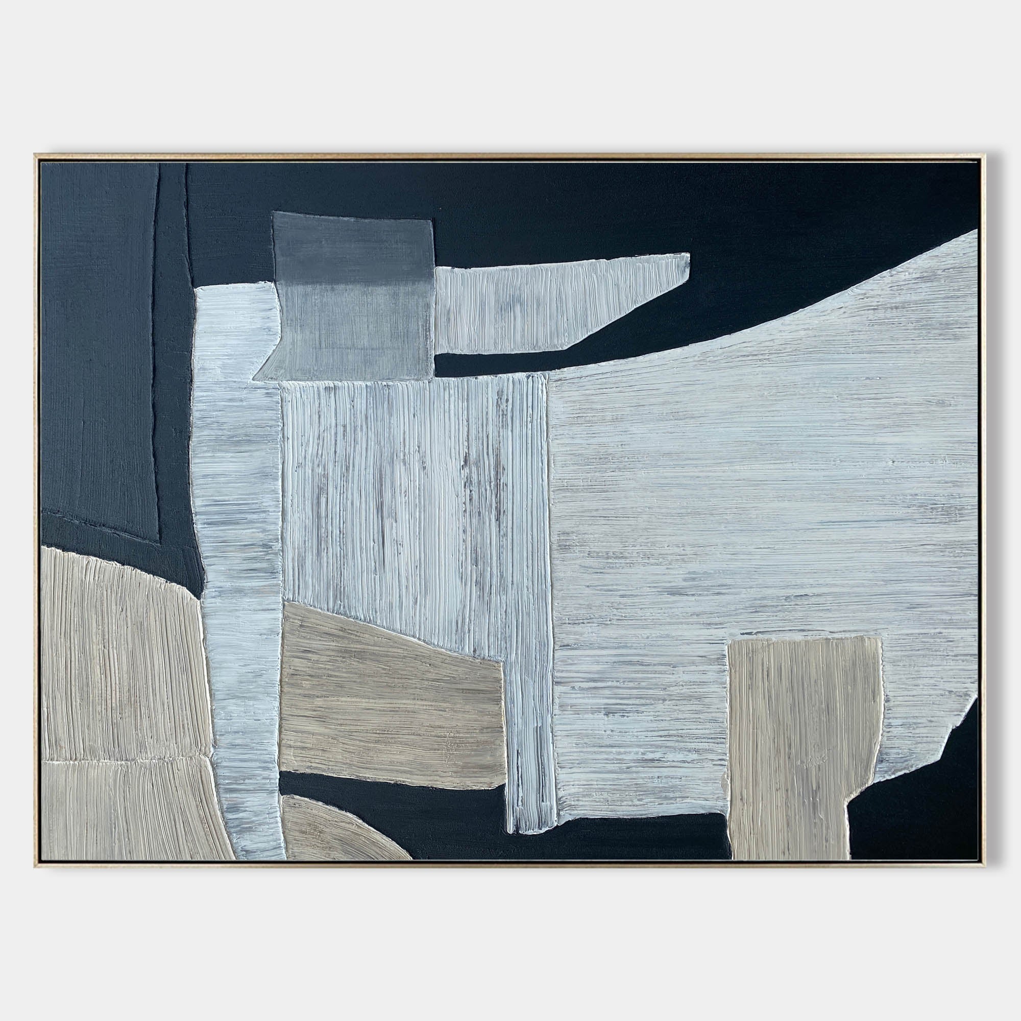 Black And Grey Abstract Painting