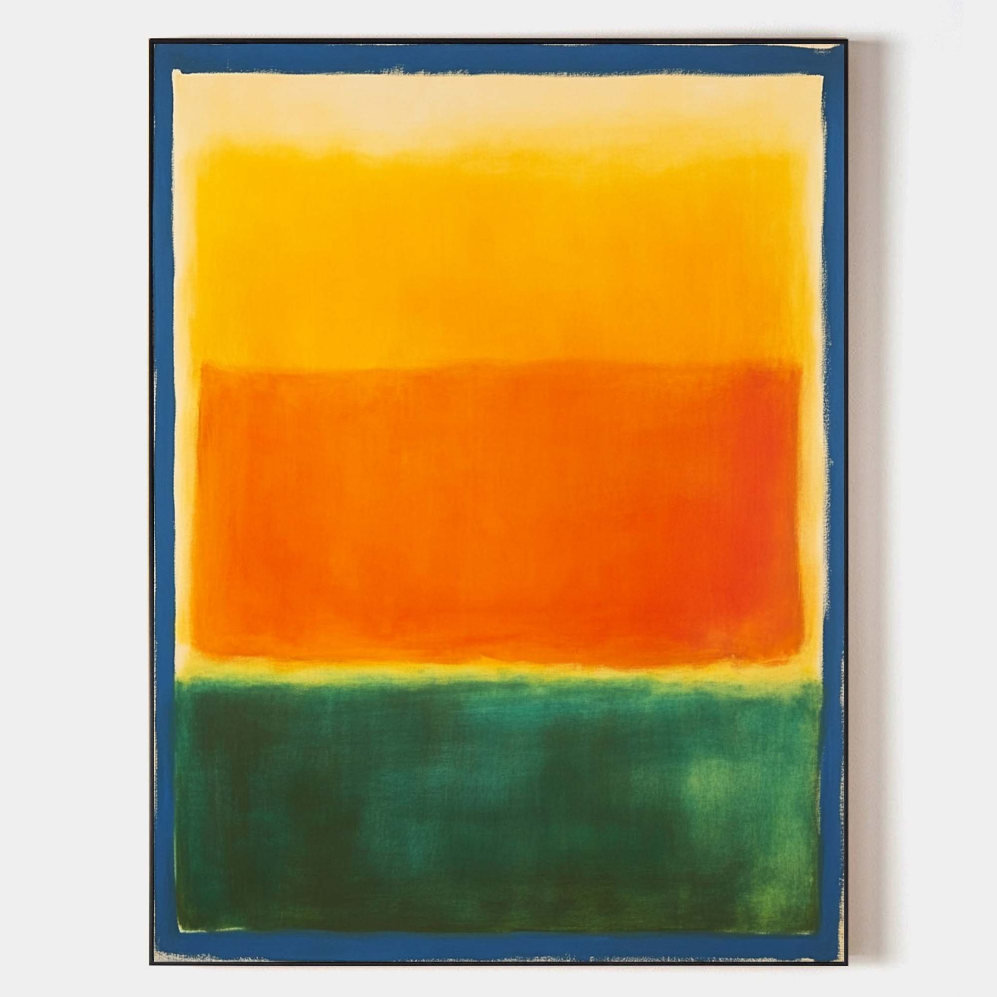 Rothko Style Color Field Canvas Wall Art