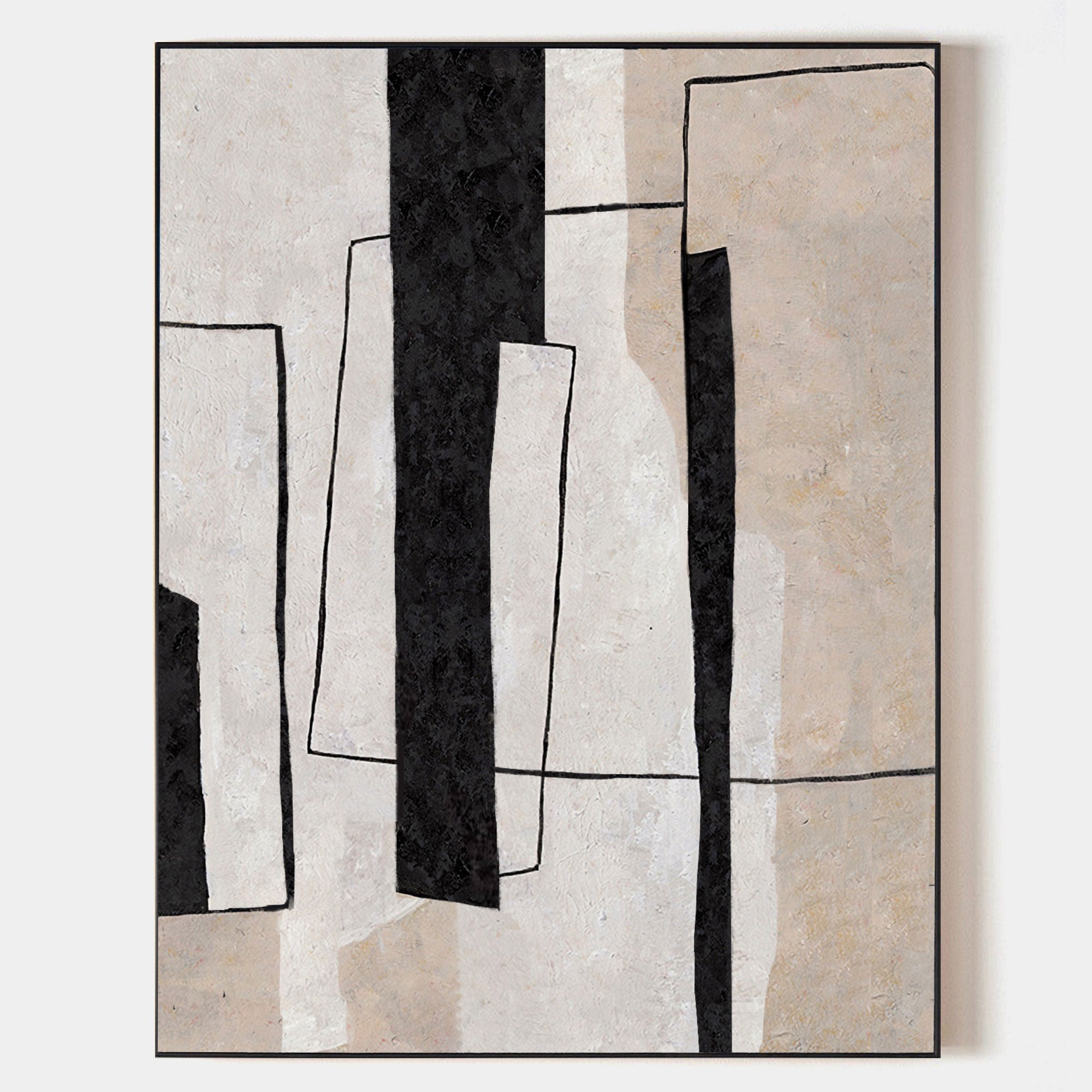 Minimalist Geometric Painting ABAV33 - Neutralighting