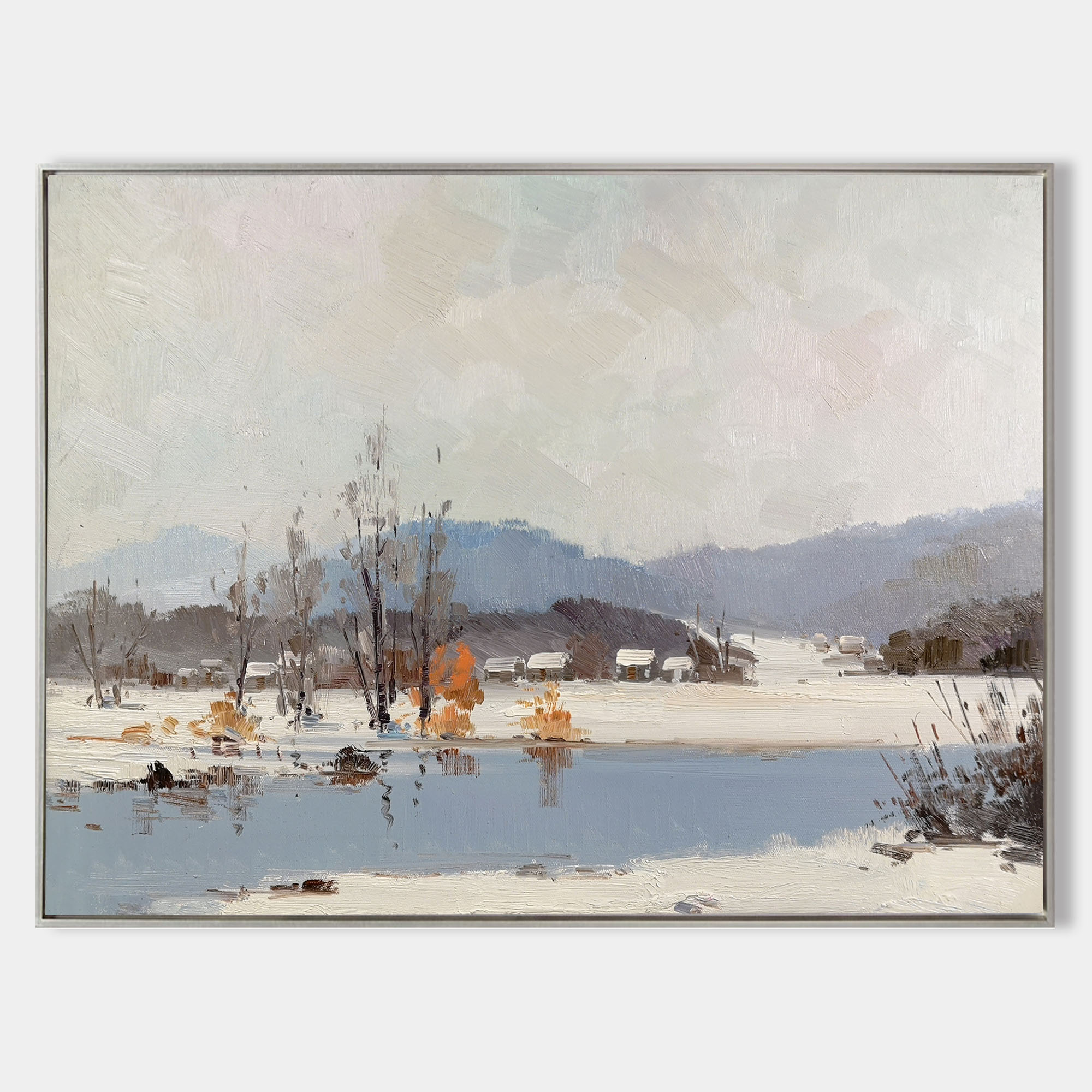 Soft Hues Scenery Hand‑Painted Serene Nature Wall Artwork