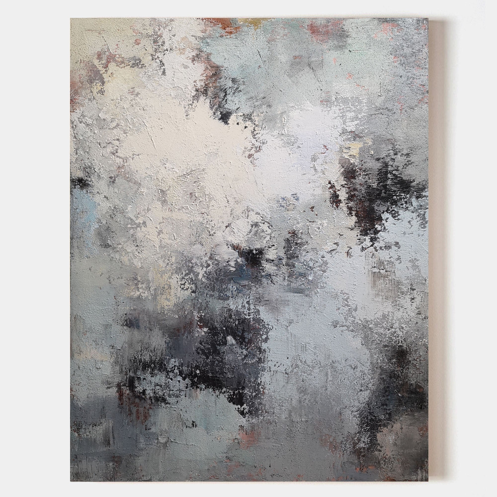 Vertical Abstract Painting 36'' X 48'' IS30 - Neutralighting