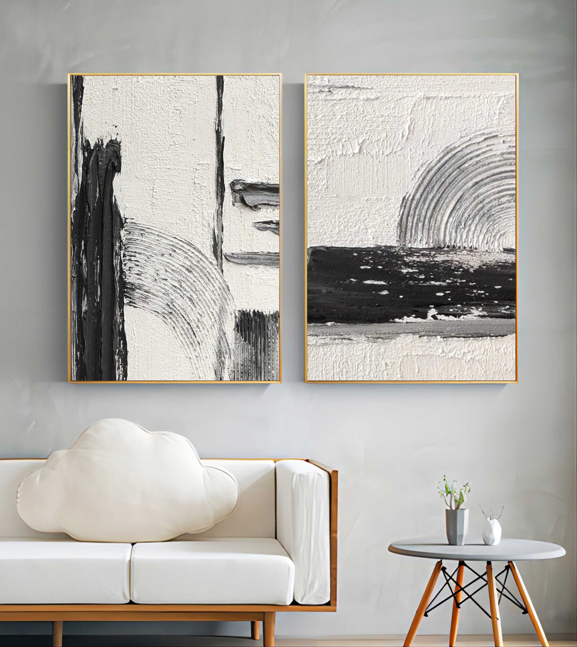 Wall Art Abstract Wabi-Sabi Neutral