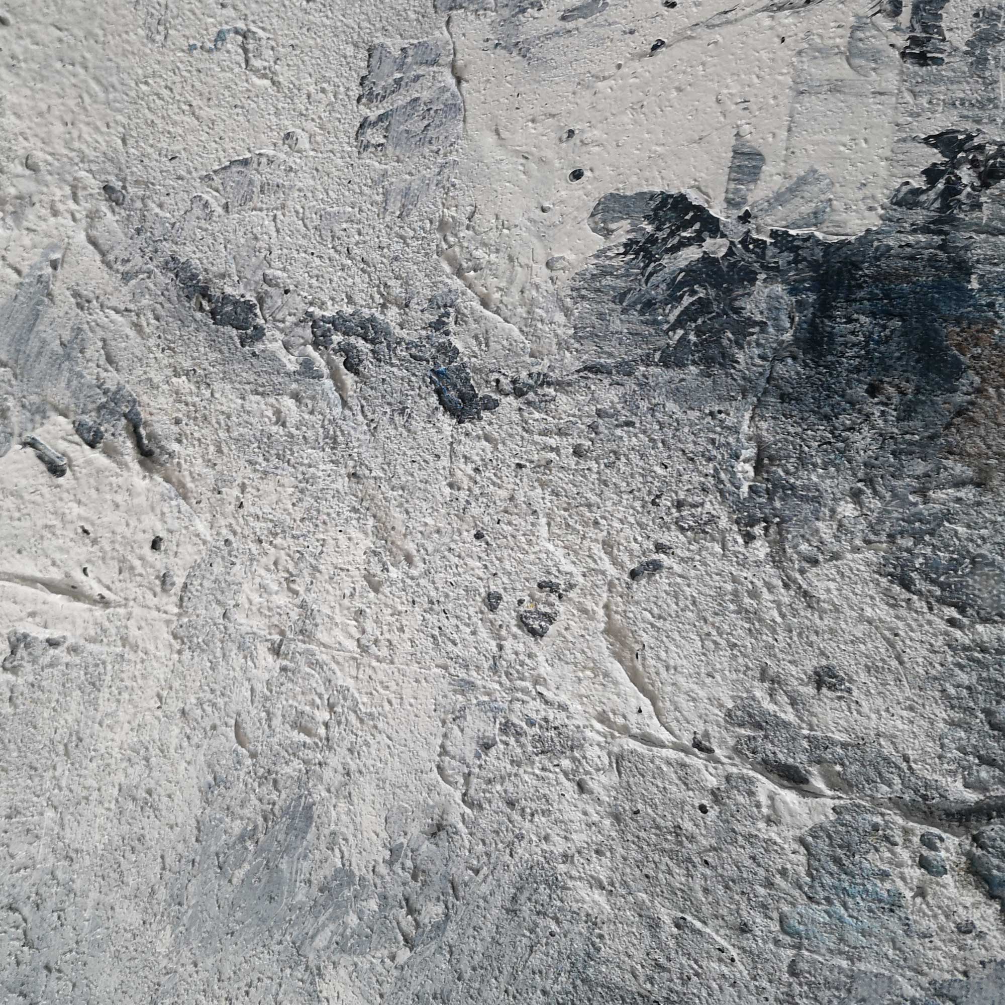 Grey Blue Abstract Textured Painting