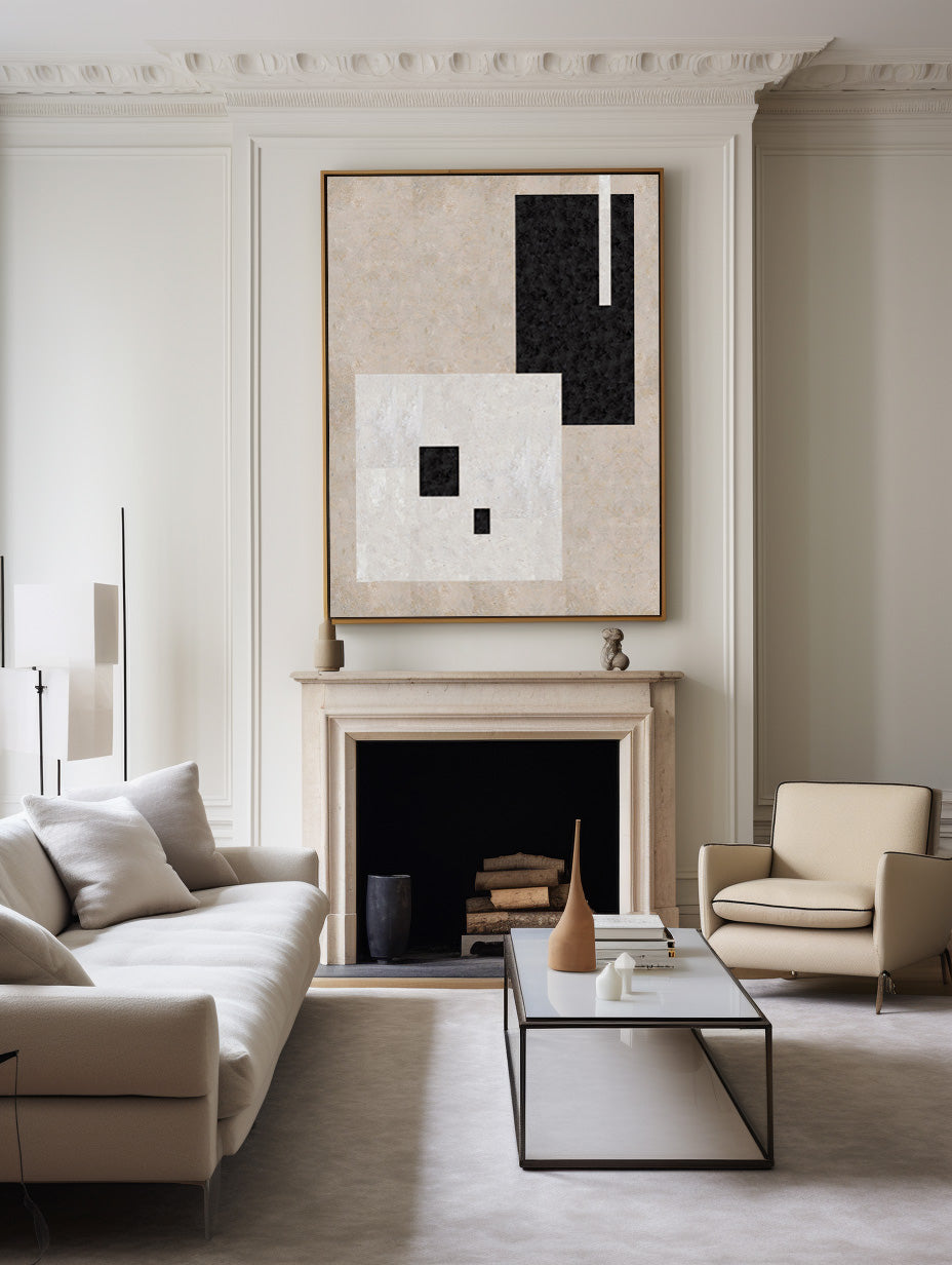 Geometric Minimalist Art ABAV28 - Neutralighting