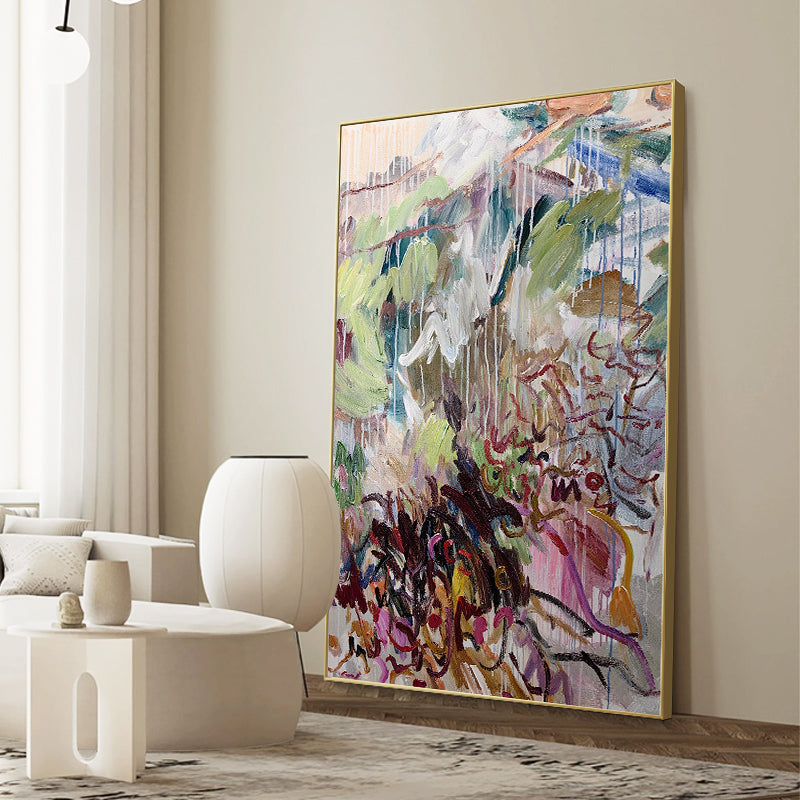 Wall Art Dense Abstract Expressionist Botanical