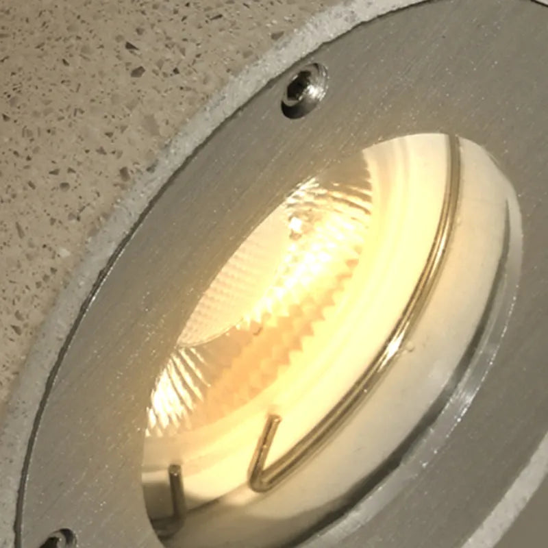 Ray Minimalist Cylindrical Double-headed Cement Outdoor Wall Lamp, Black/White - Neutralighting