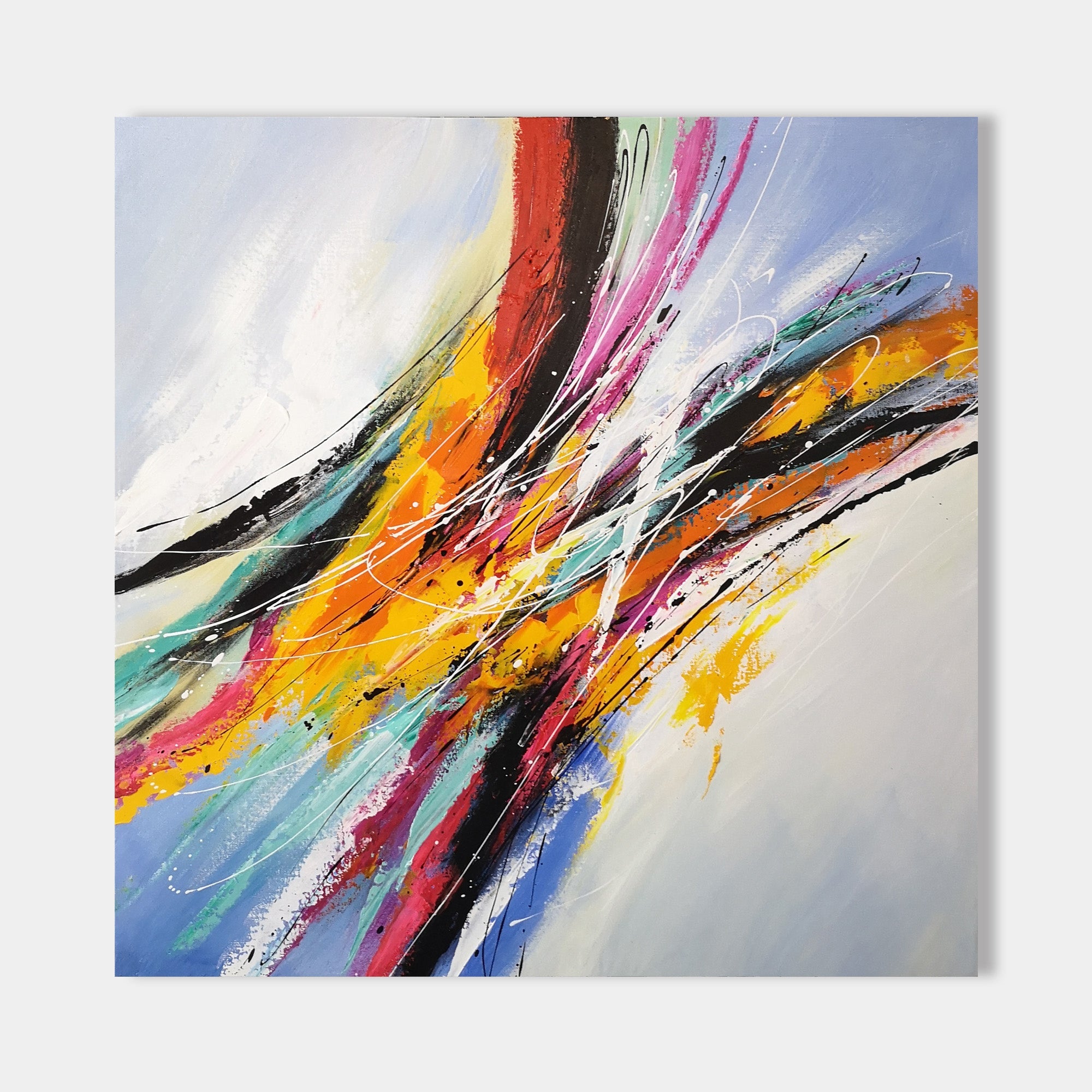 Wall Art Dynamic Painted Currents