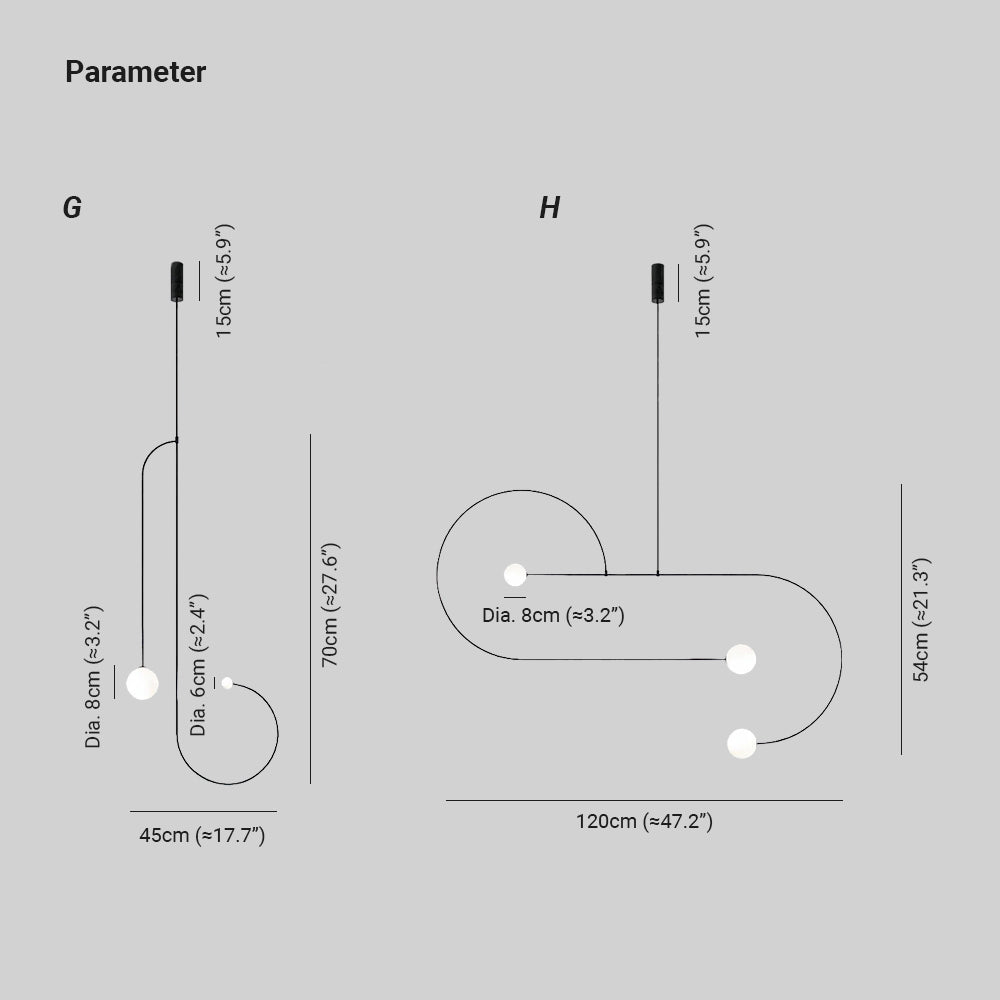 Arisha Minimalist Linear Mobile Pendant Light, Black - Neutralighting