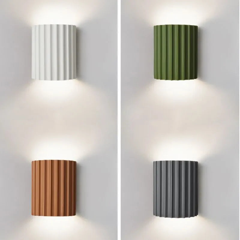 Cora Semi-cylindrical Resin Wall Lamp - Neutralighting