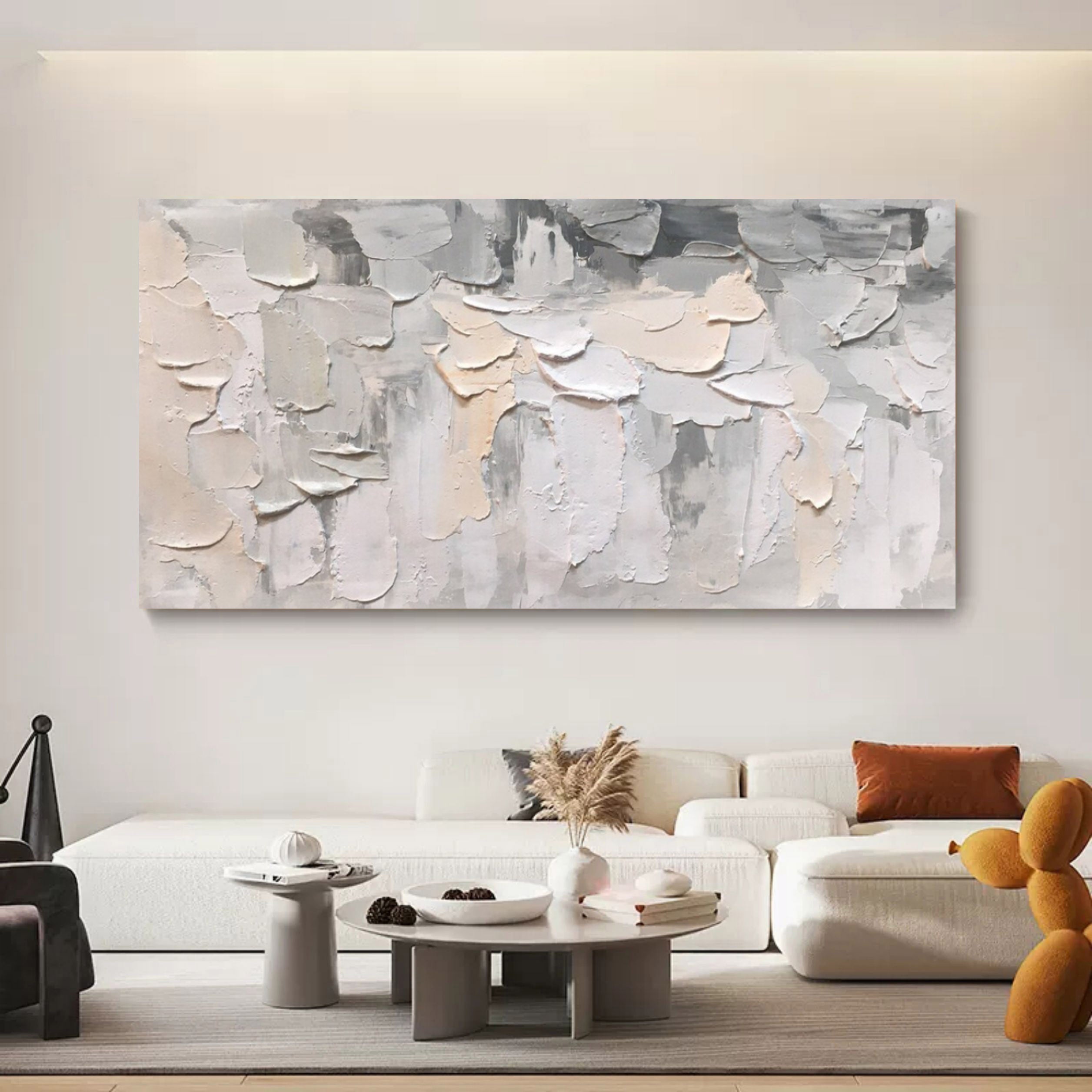Wall Art Minimalist Neutral Impasto Abstract
