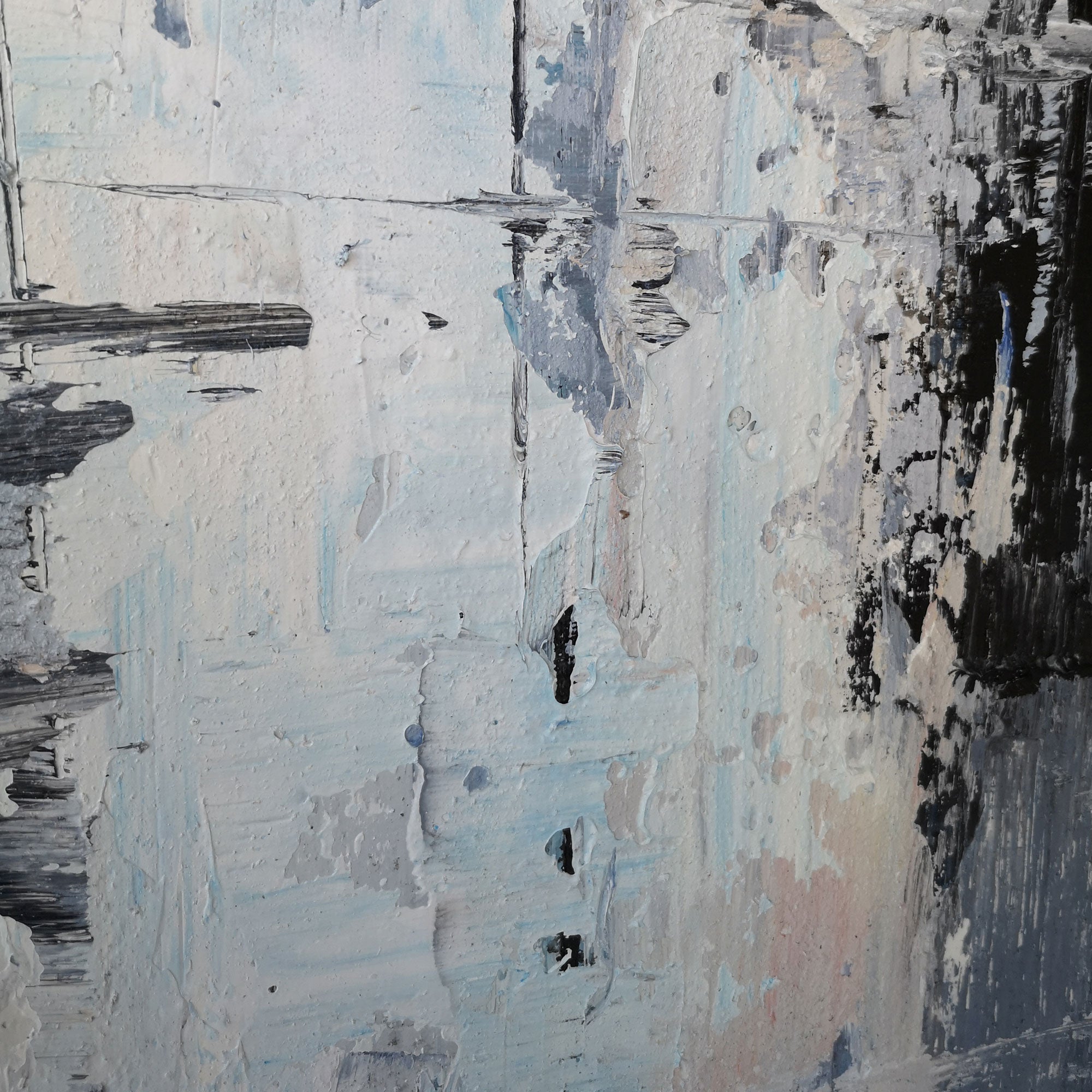 Blue Abstract Landscape Painting