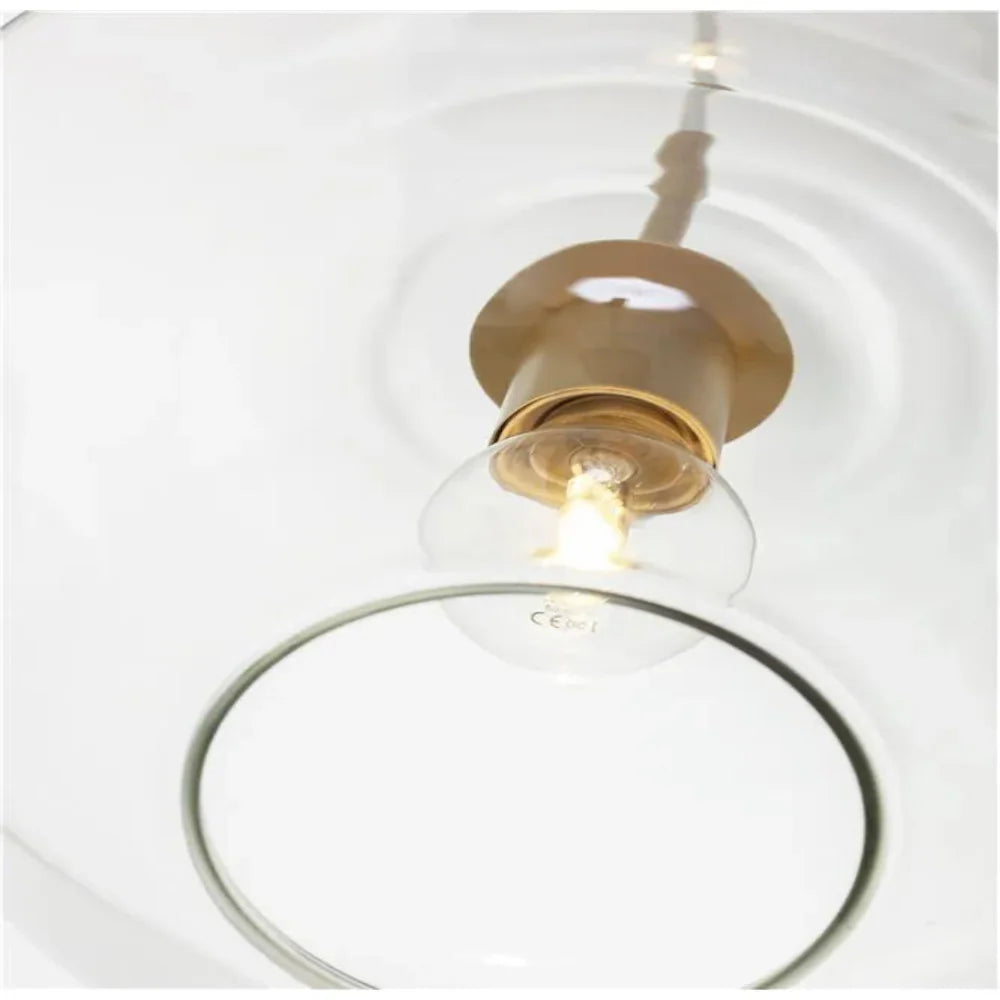 June Pendant Light Glass, Clear/Amber Diamond shape - Neutralighting