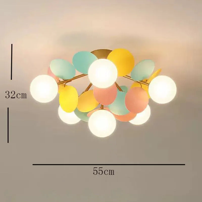 Aria Modern Bubble Cluster Ceiling Light, Colorful - Neutralighting