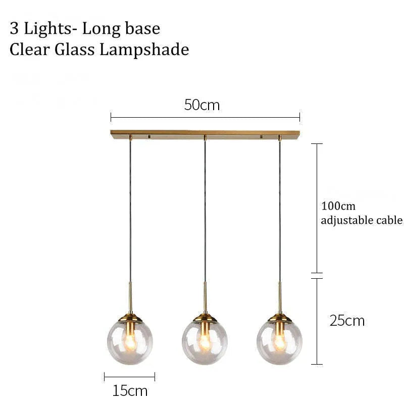 Valentina Designer Bubble Glass Pendant Light, Smoke/Clear/Amber - Neutralighting