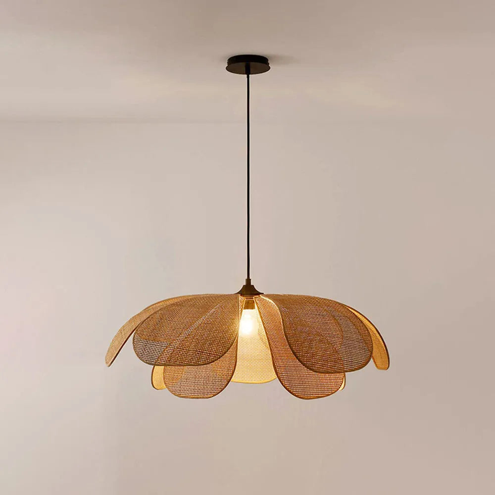 Aiko Handmade Pendant Light, Rattan/Willow Weave - Neutralighting