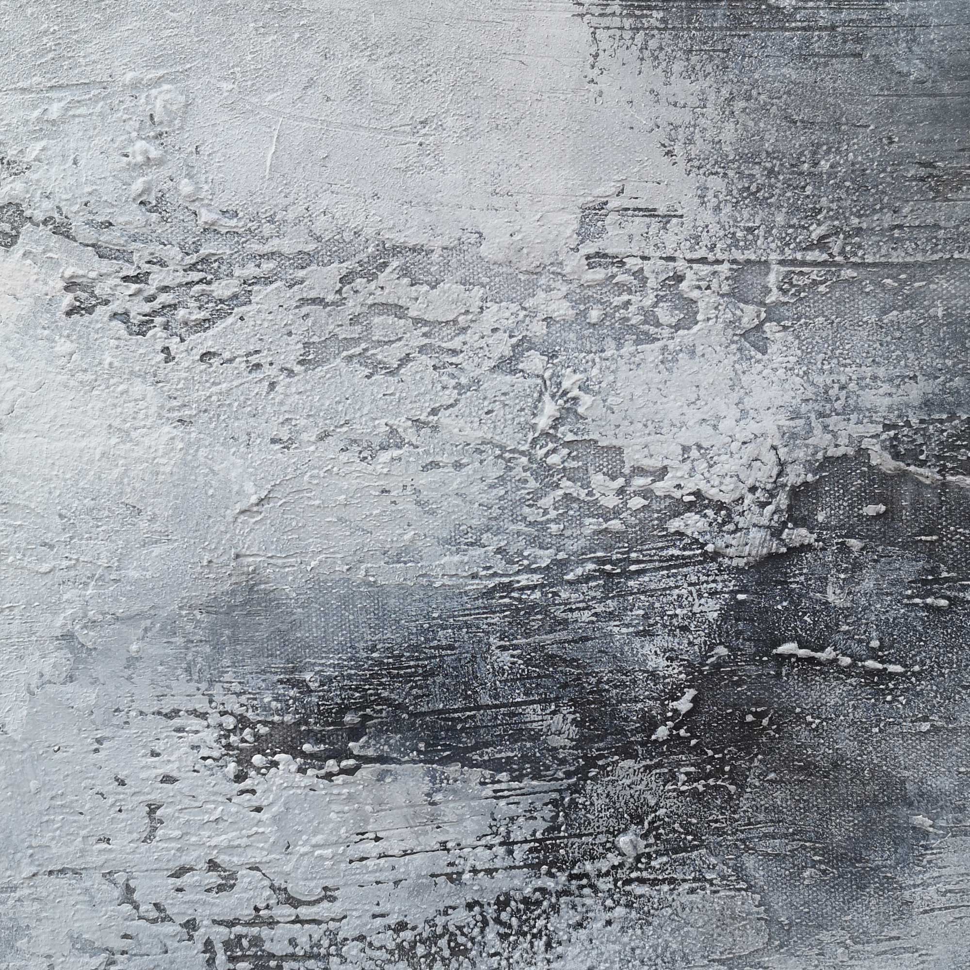 Grey White Abstract Painting 36'' X 48'' IS54 - Neutralighting