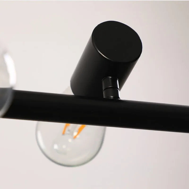 Epoch Vintage LED Chandelier Black Metal Dining/Living Room/Bar - Neutralighting