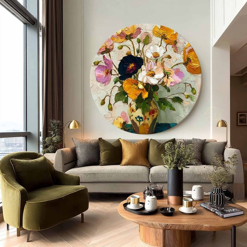 Wall Art Floral Vase Painting