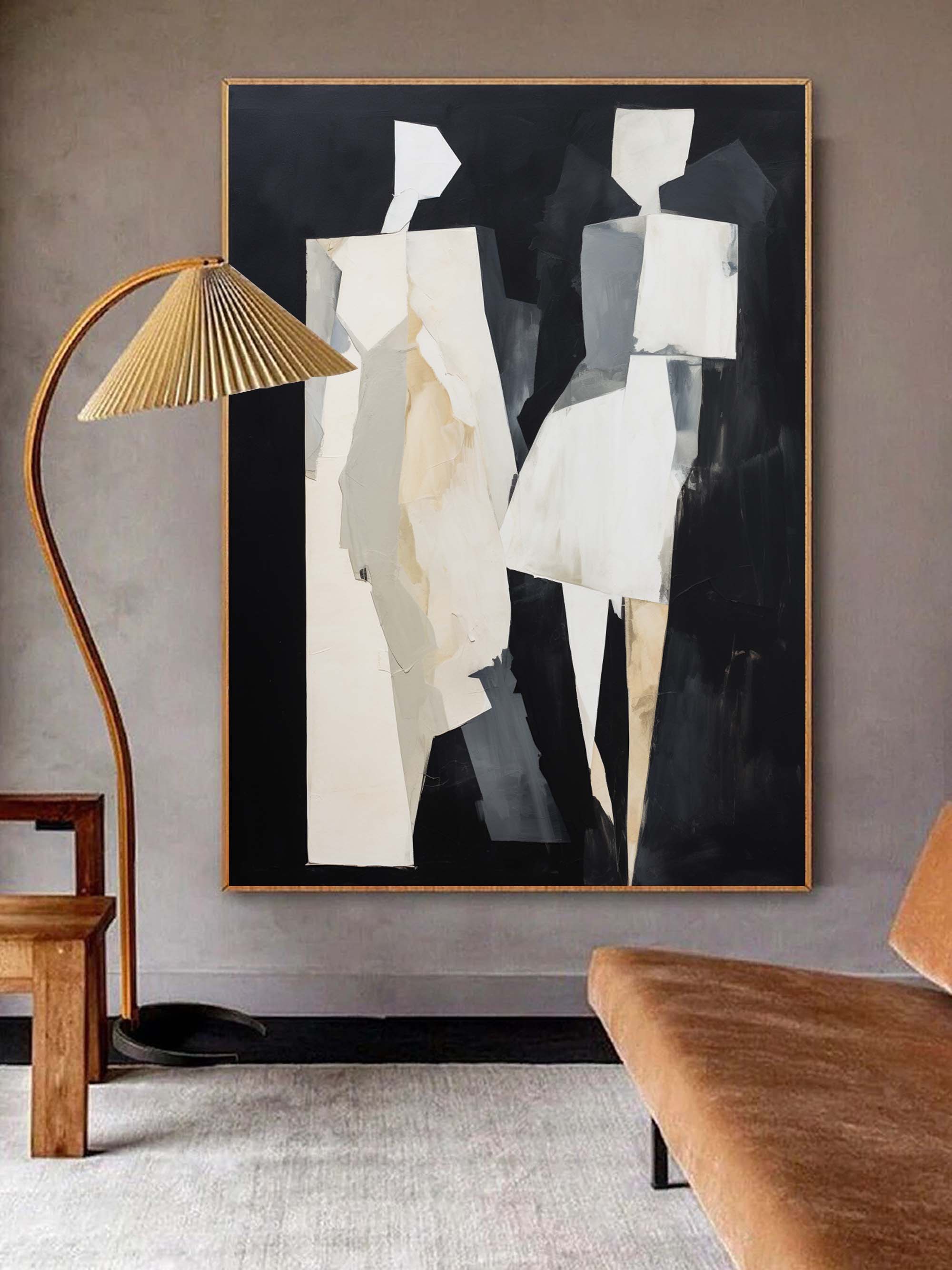 Wall Art Geometric Figures Contemporary Minimalist