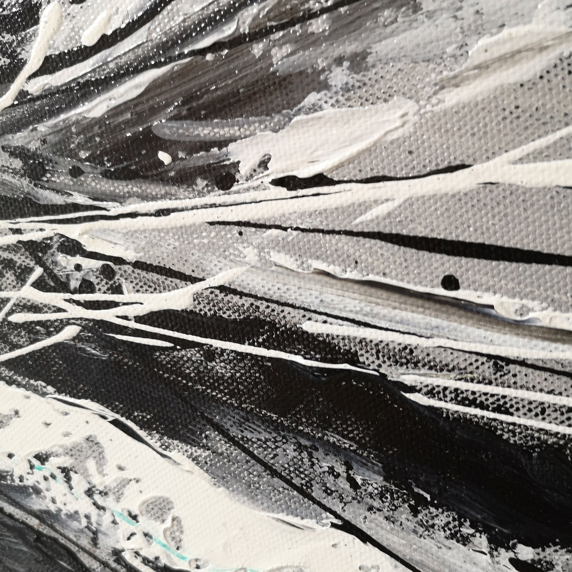 Wall Art Monochrome Swirling Currents