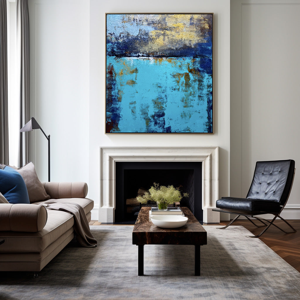 Abstract Sea Scenery Painting