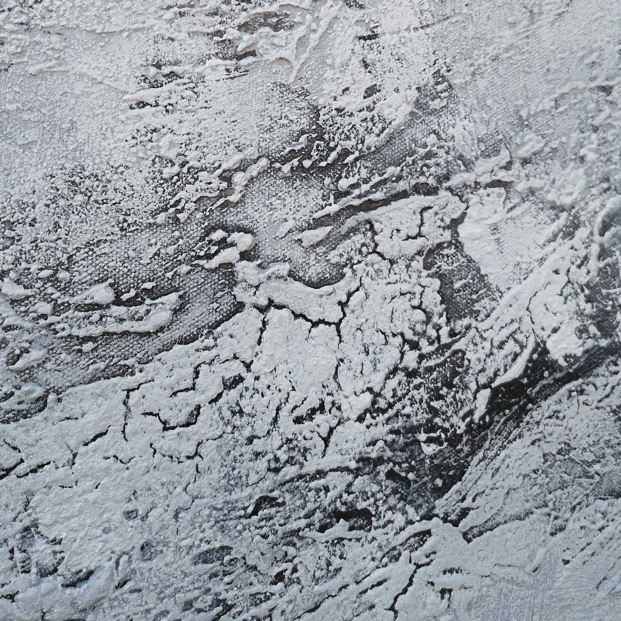 Grey White Abstract Minimalist Painting