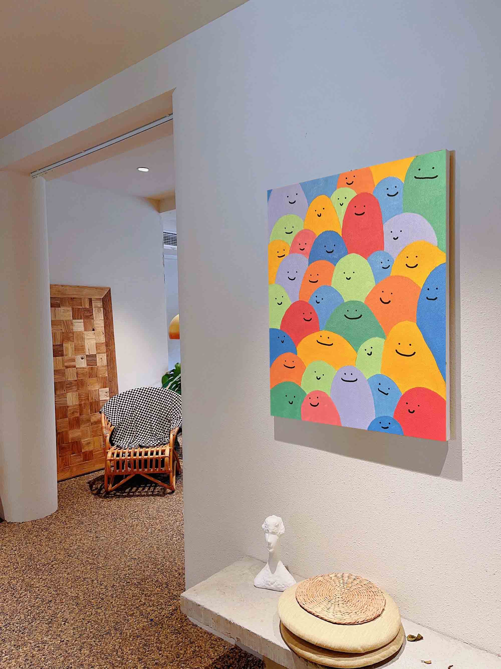 Wall Art Abstract Playful Healing Macaron Cute