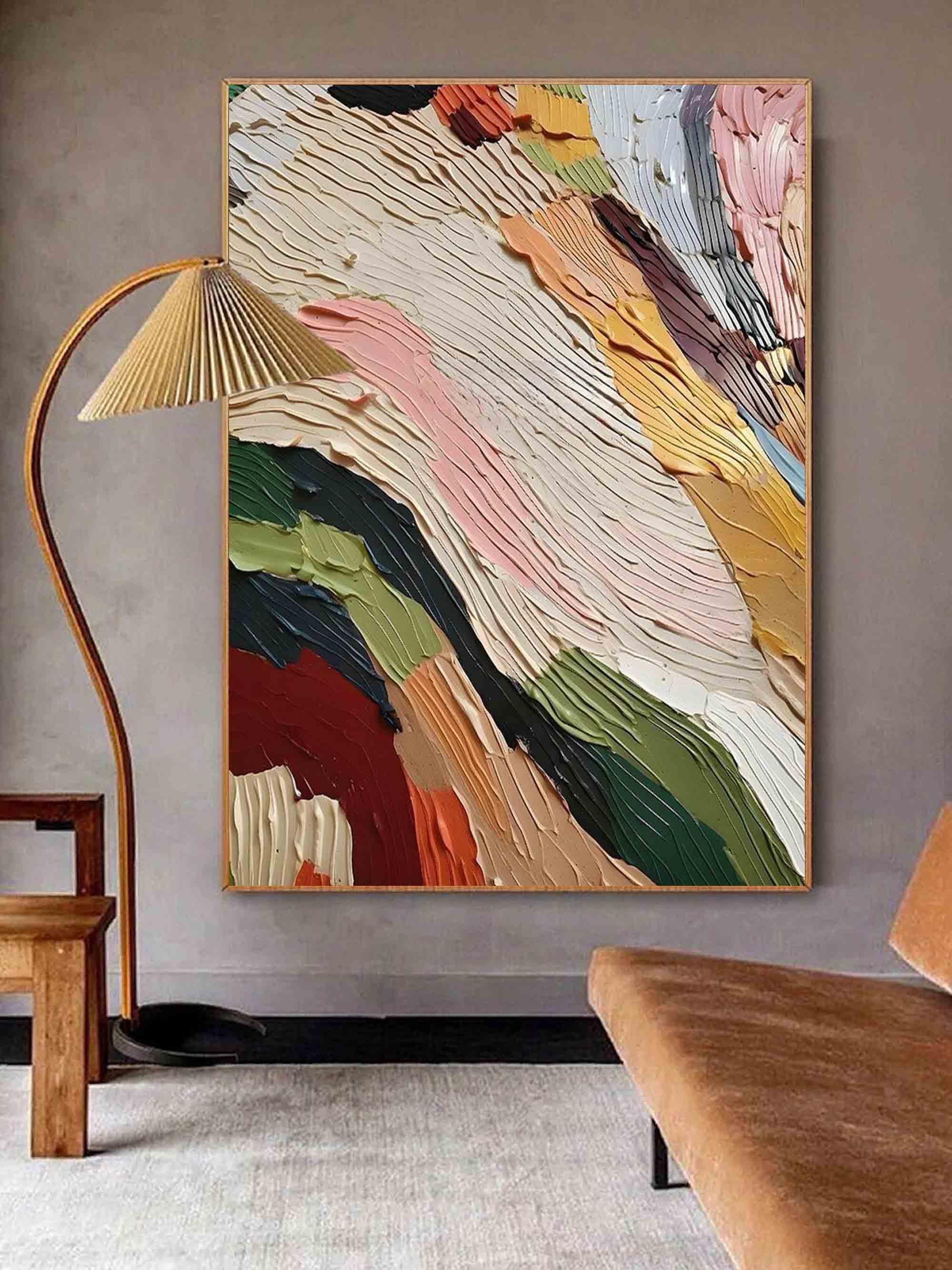 Caspian Colorful Painting Wall Art