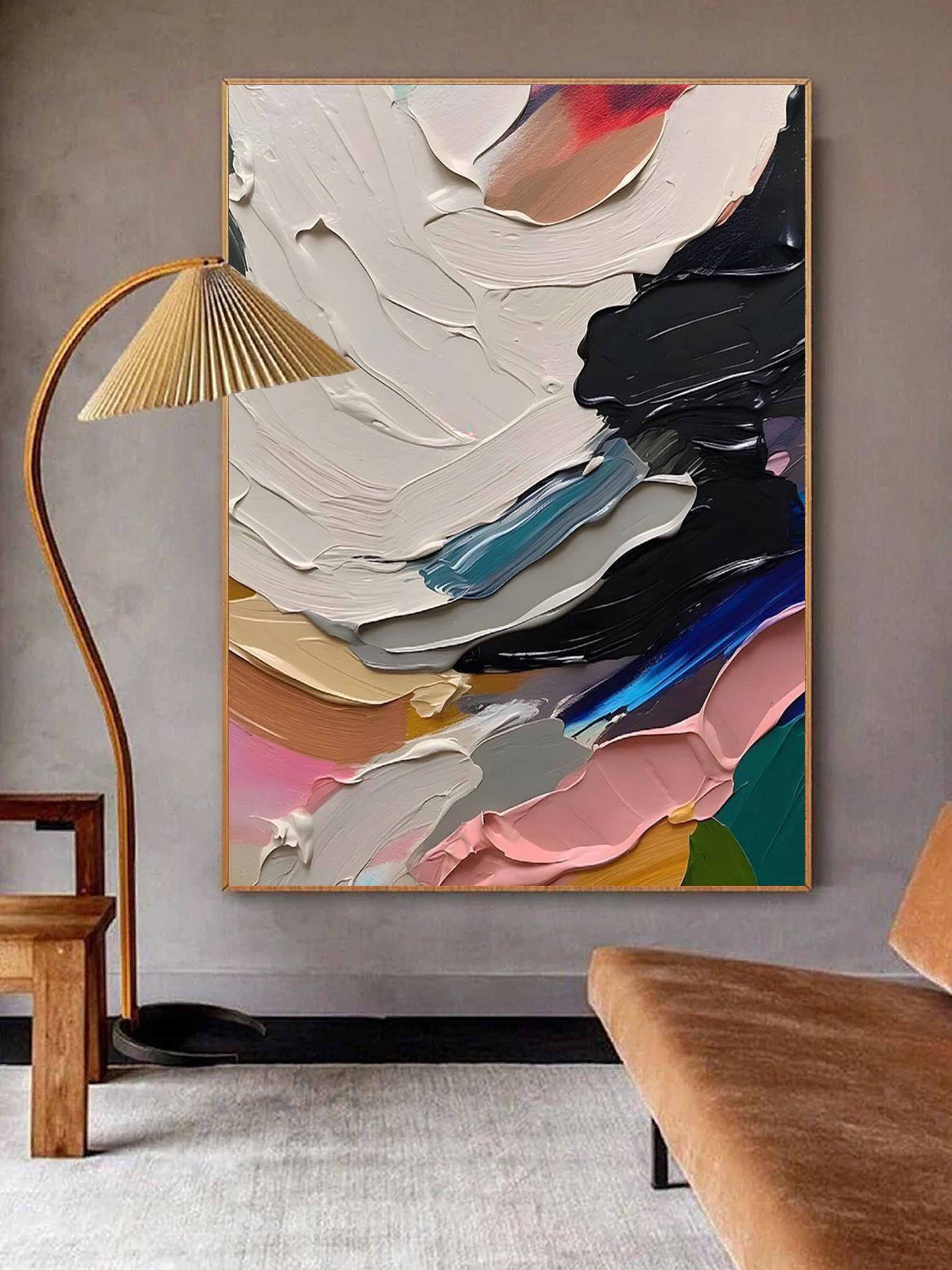 Wall Art Colorful Texture Energetic Modern